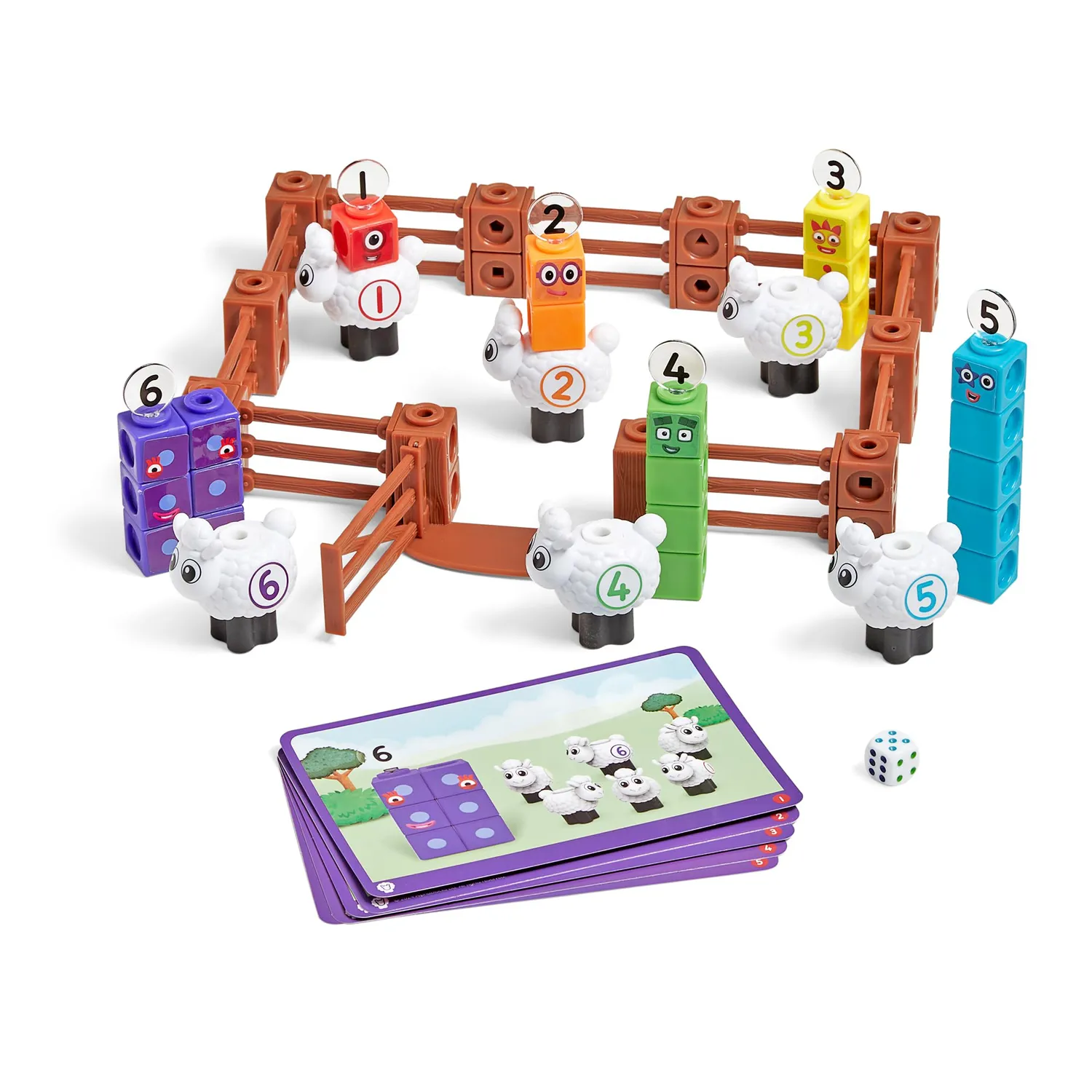Learning Resources MathLink Numberblocks Bauernhof Schafe 53-tlg.