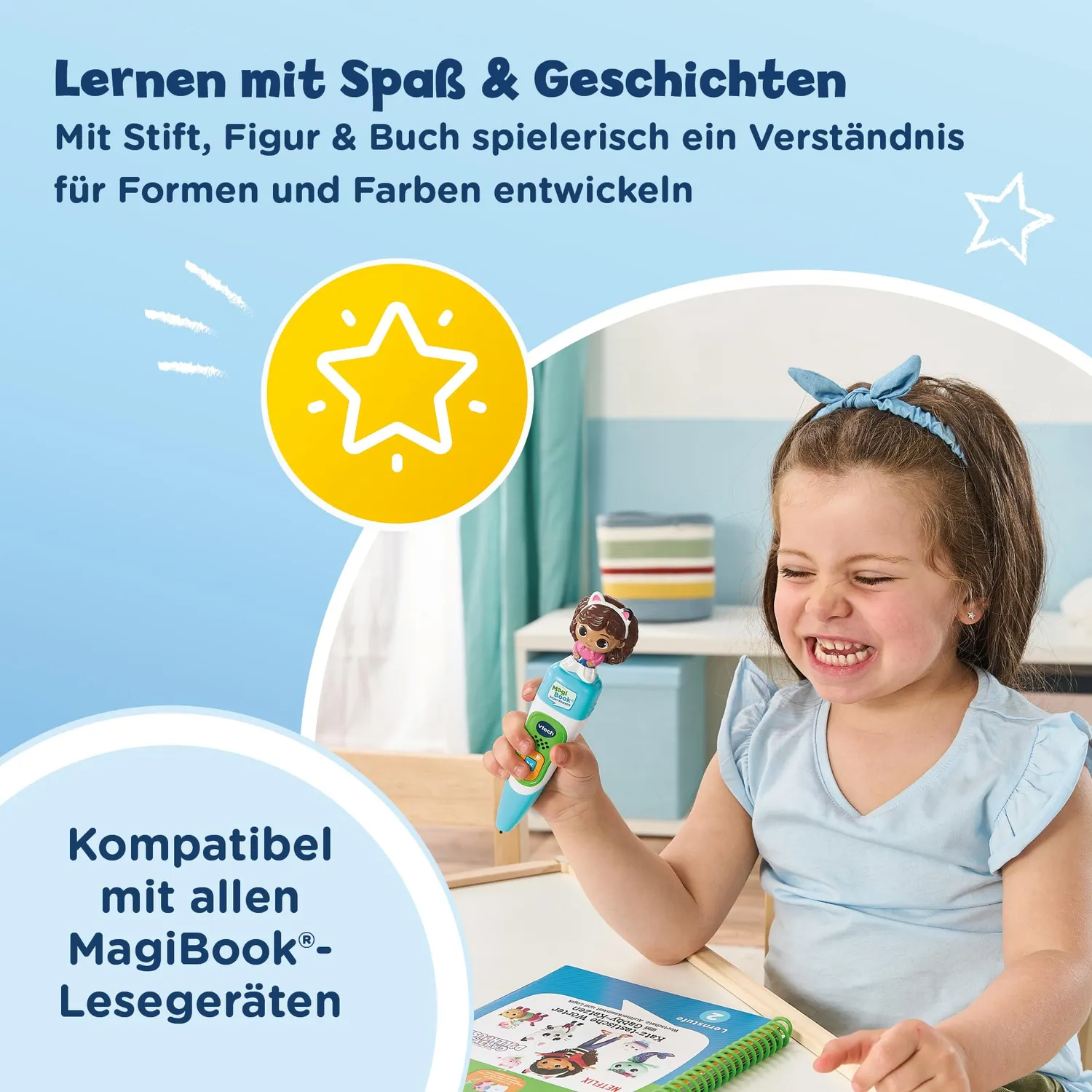 VTech MagiBook Gabby's Dollhouse Buch Lernstufe 2 für 4-6 Jahre