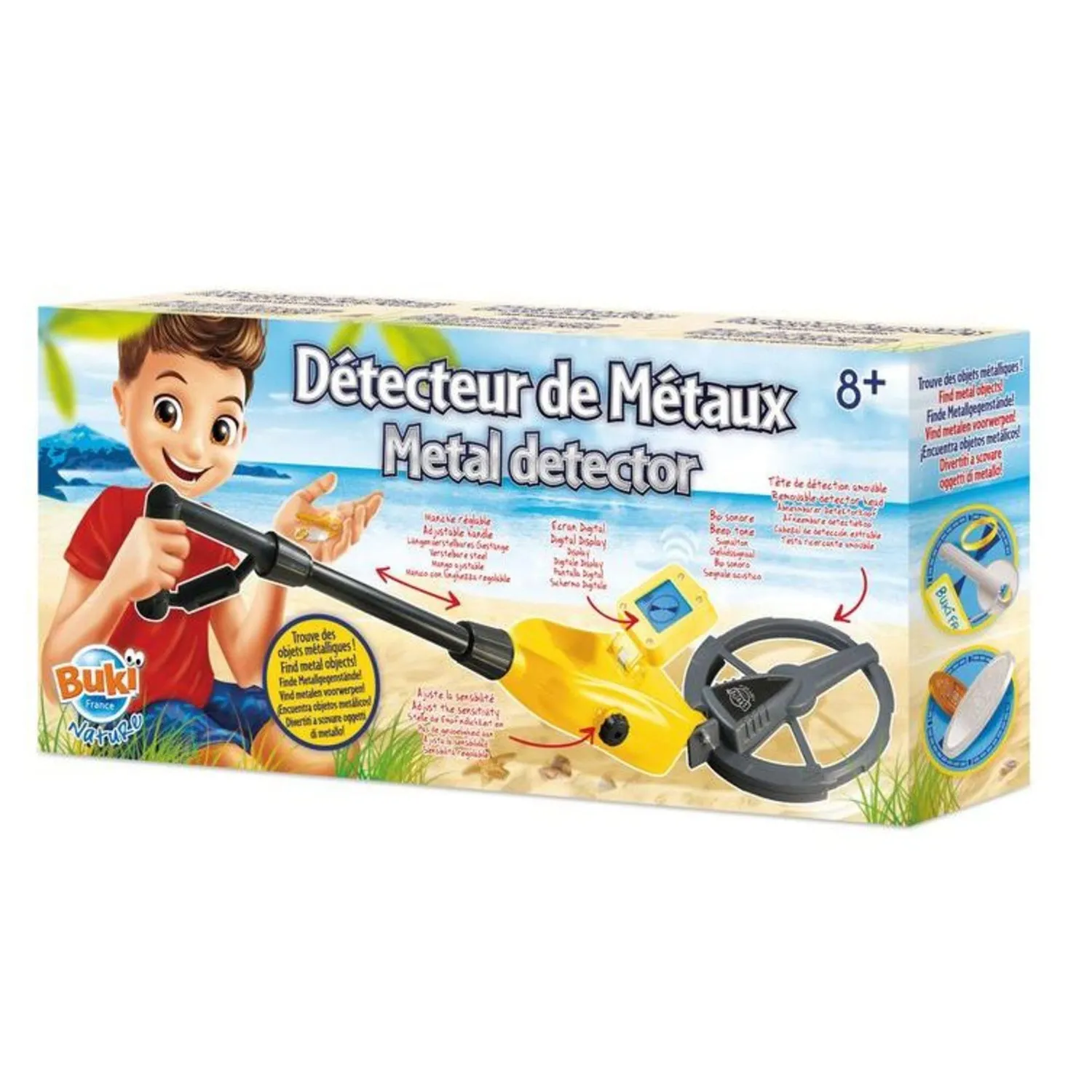 Buki KT7020D Metalldetektor für Kinder ab 8 Jahren