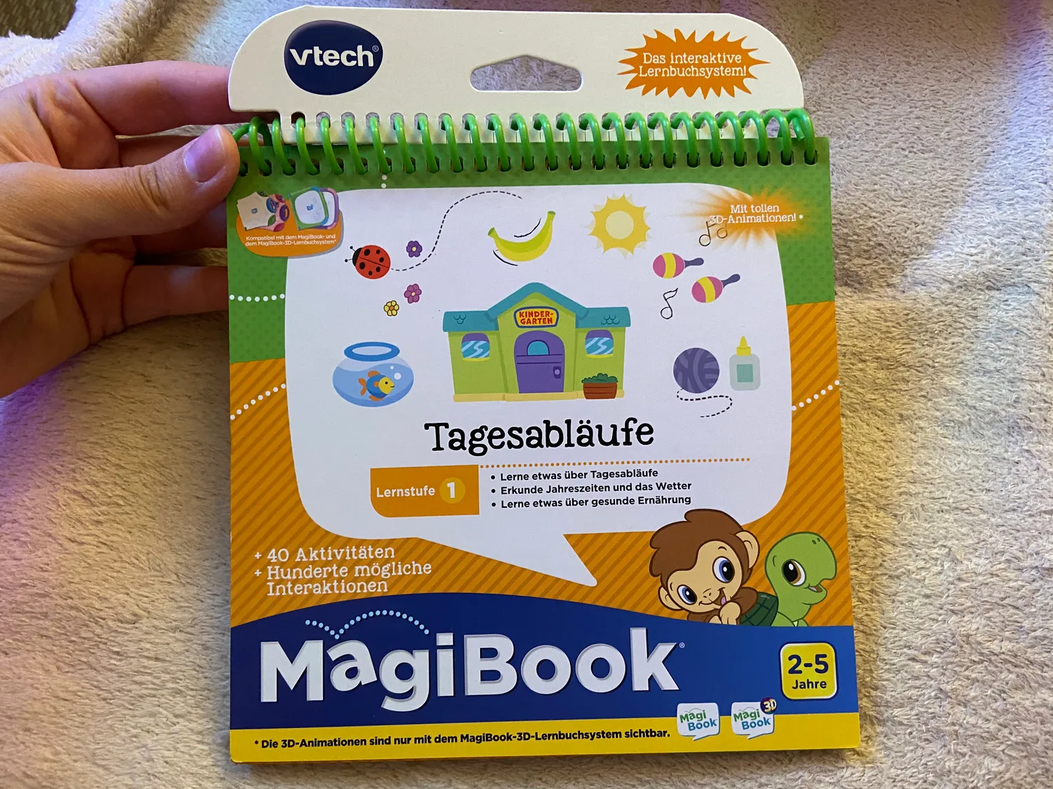 VTech MagiBook Lernstufe 1 Tagesabläufe Lernbuch