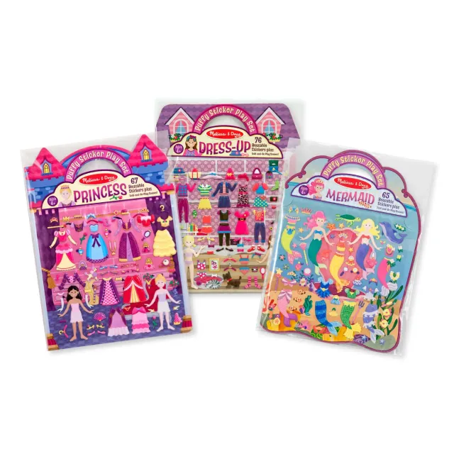 Melissa & Doug Puffy Sticker Bundle Prinzessin 3er Set