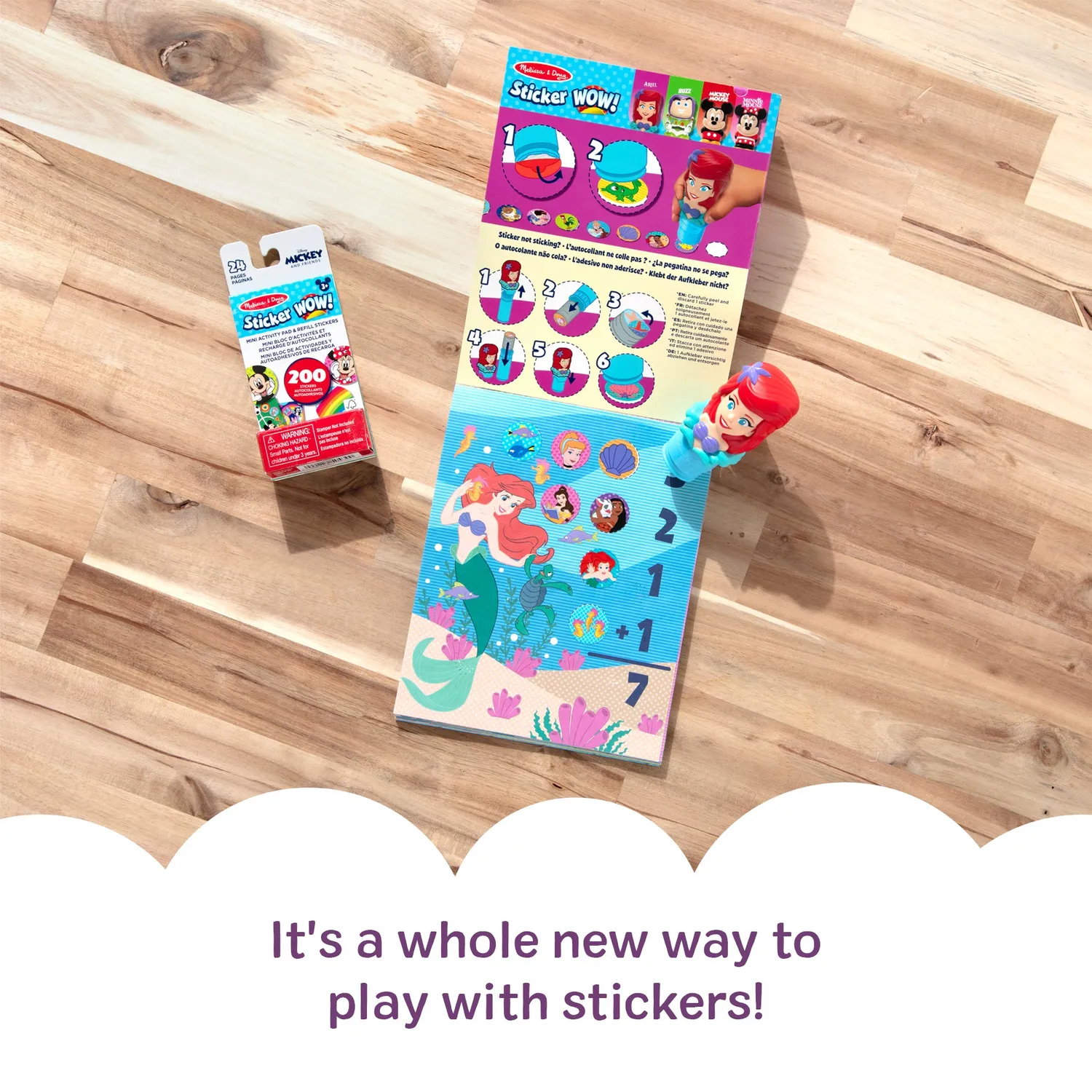 Melissa & Doug Sticker WOW Ariel Sticker-Stempel Bundle 500