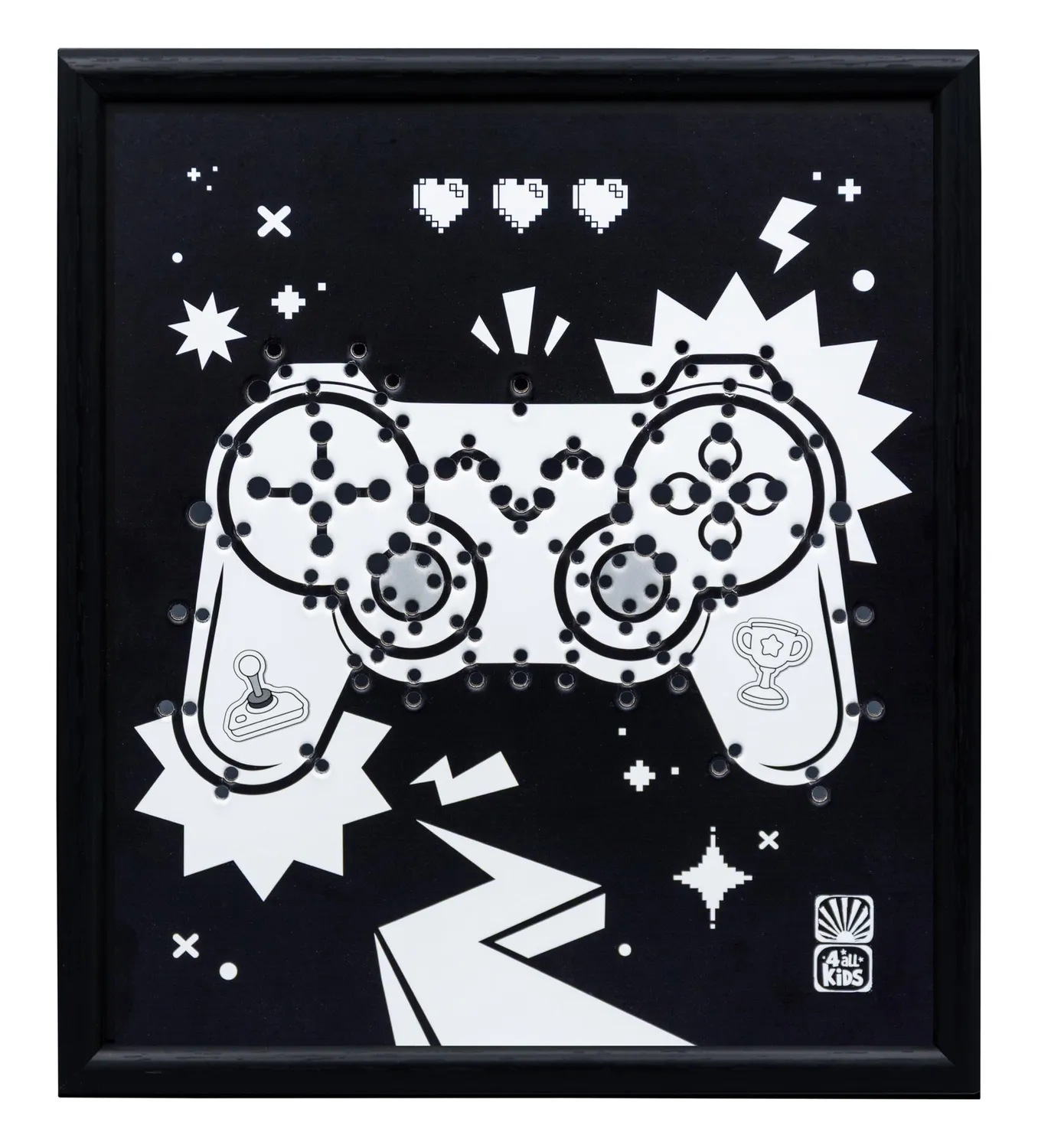Buki FK016 Neon-Rahmen Gamepad Bastelset 3 Modi 20,5x23,5 cm