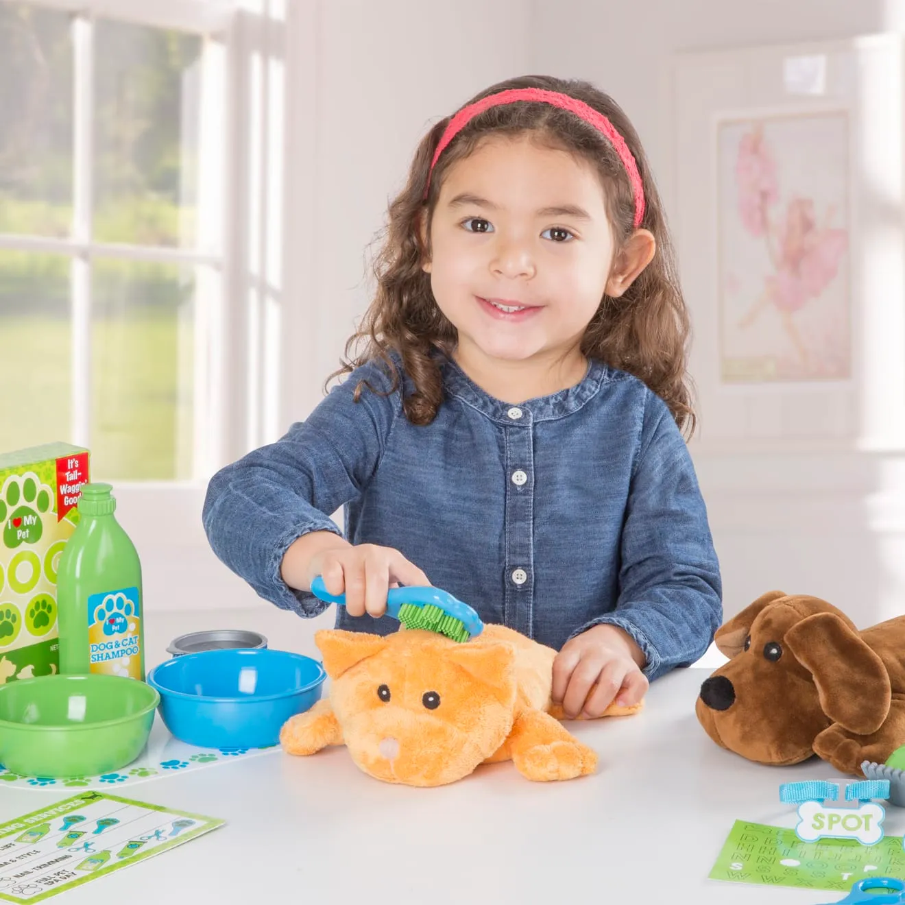 Melissa & Doug Pet Care Tierpflege-Set 24-teilig Plüsch