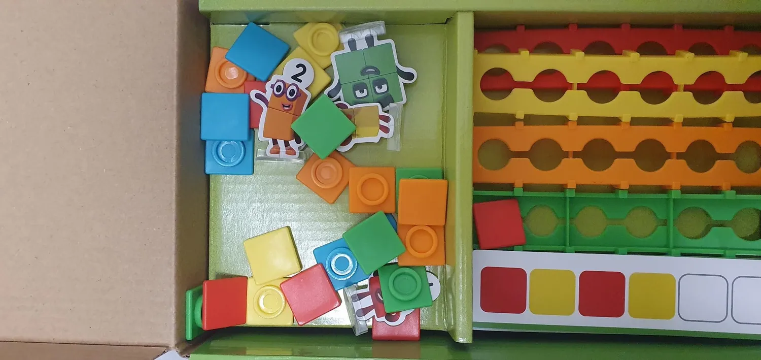 Learning Resources Numberblocks Wettlauf zum Musterpalast Brettspiel 91-teilig
