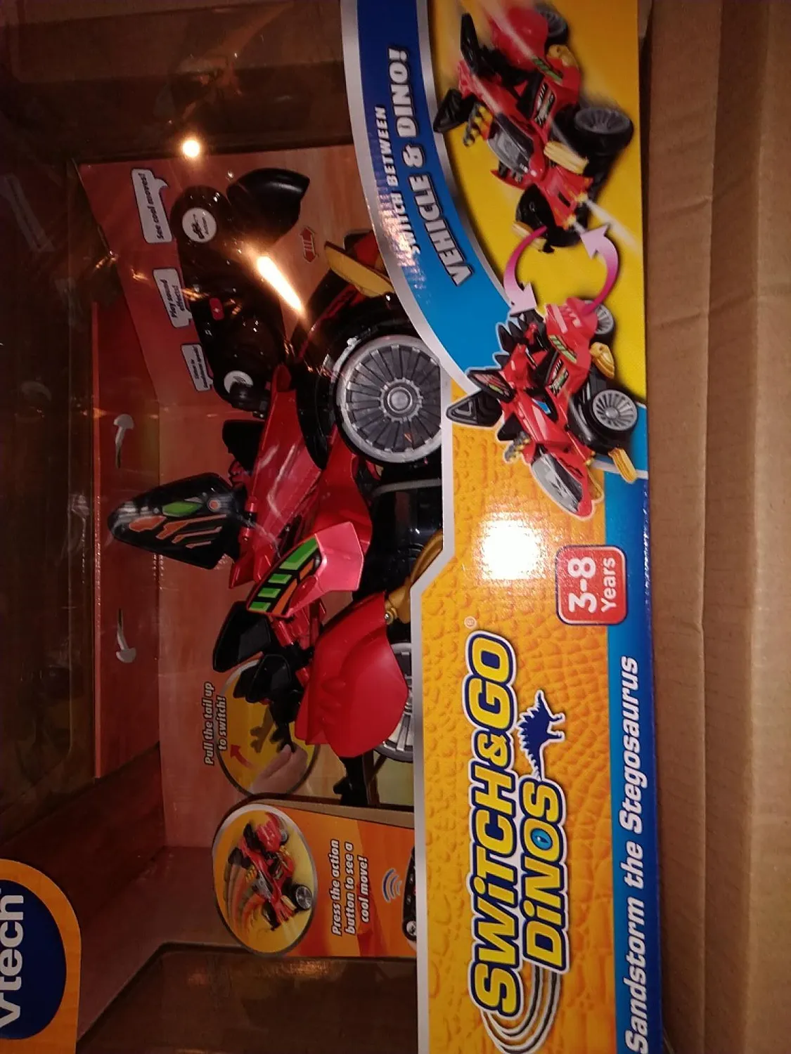 VTech Switch & Go Sandsturm Stegosaurus Dino-Auto RC