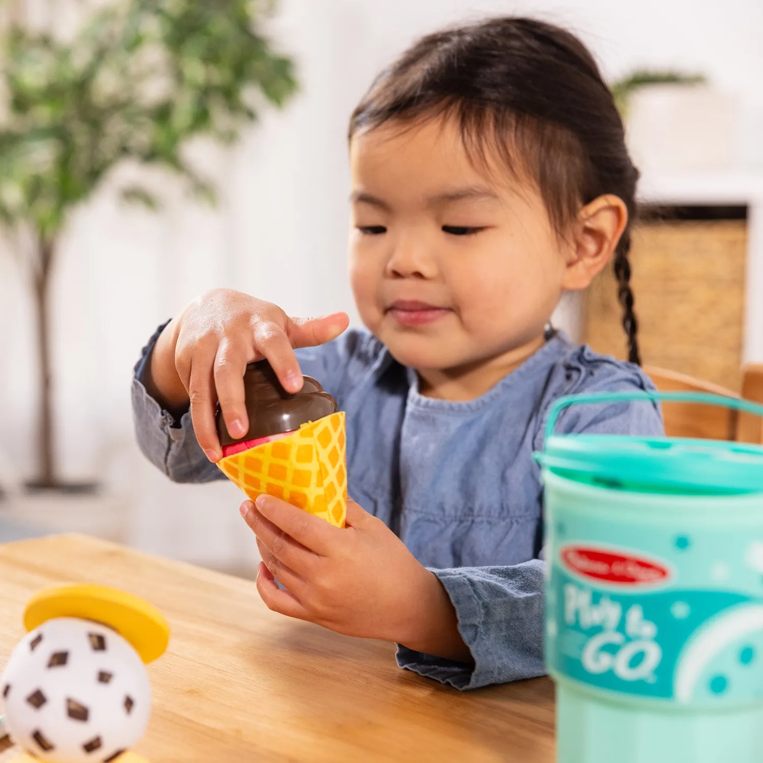 Melissa & Doug Play to Go Eis Spielset Becher 11-tlg tragbar