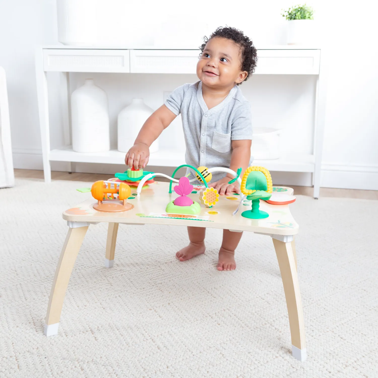 Melissa & Doug Farmers Market Aktivitätscenter Holz Baby 3in1
