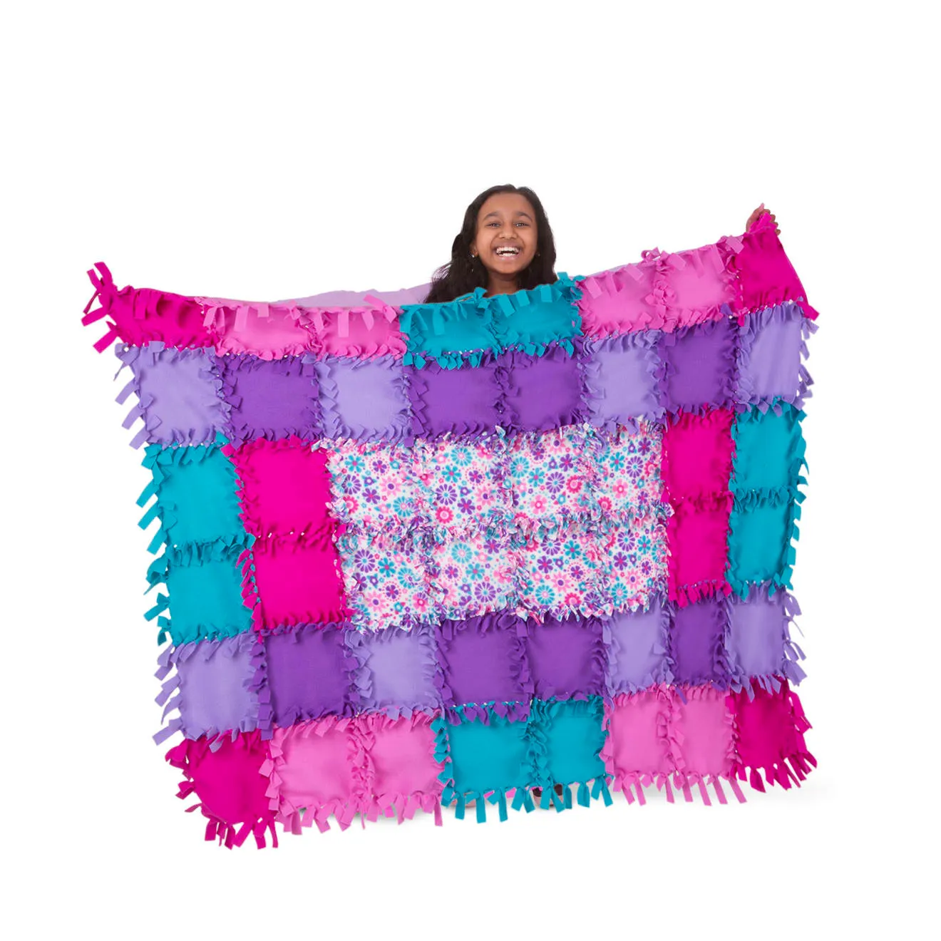 Melissa & Doug Created by Me! Flower Fleece Quilt Bastelset ohne Nähen