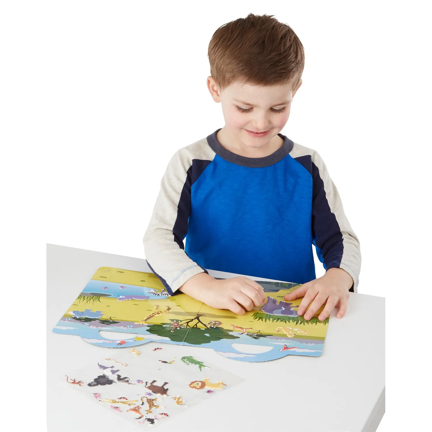 Melissa & Doug Puffy Sticker Safari Stickerbuch