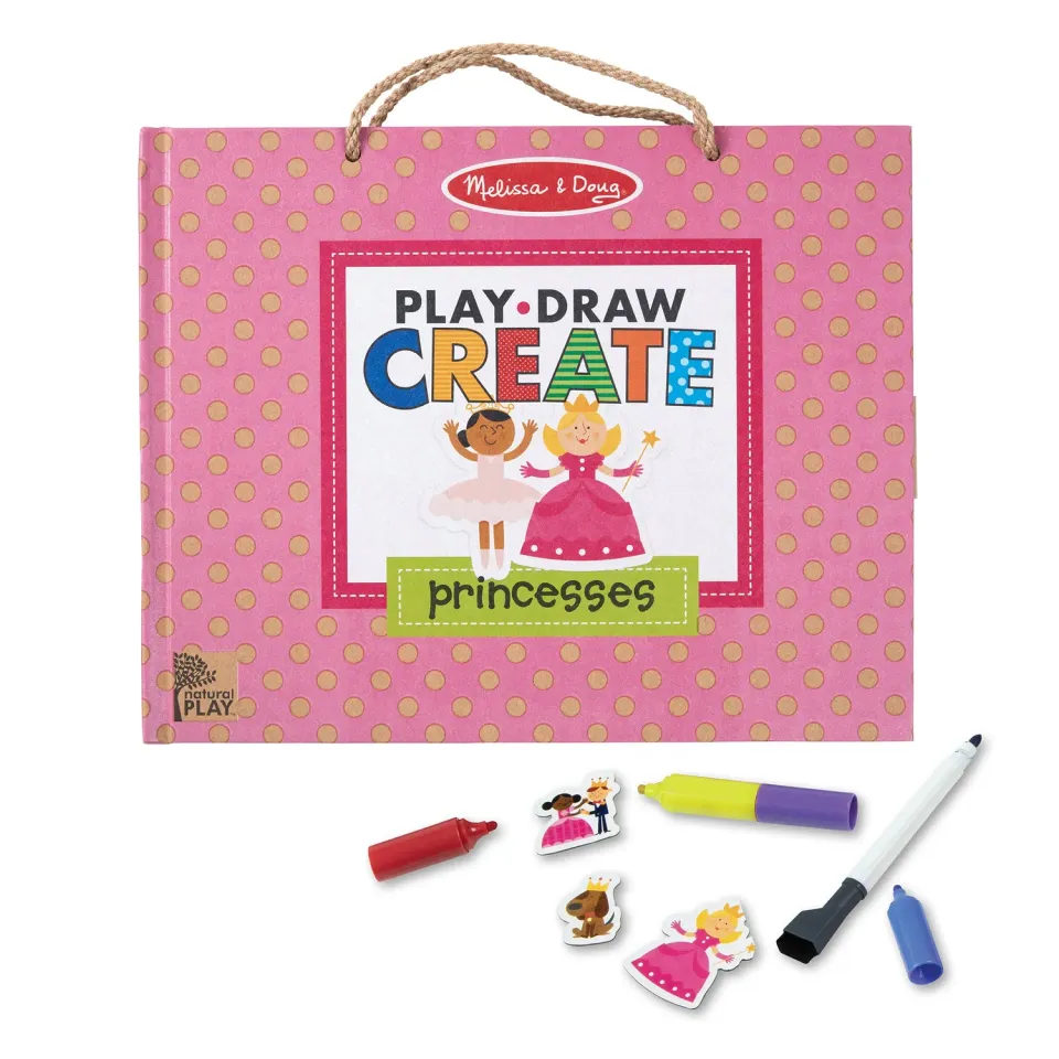 Melissa & Doug Natural Play Princesses Malset magnetisch 54-teilig