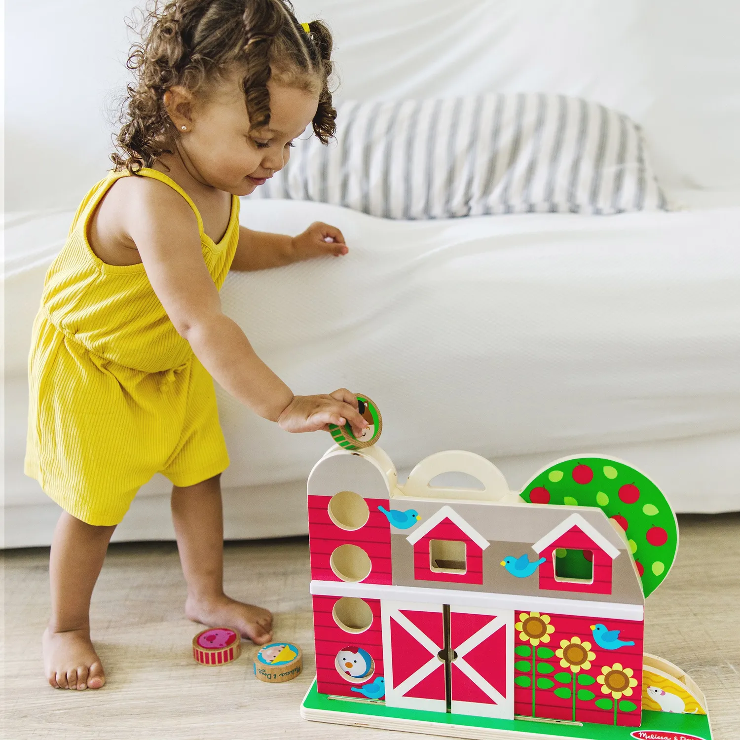 Melissa & Doug GO Tots Barnyard Tumble Kugelbahn Holz 12M+