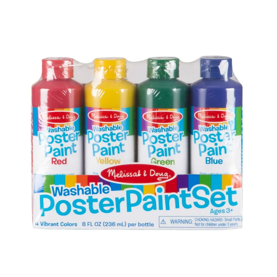 Melissa & Doug Washable Poster Paint Set Posterfarben 4x236ml abwaschbar