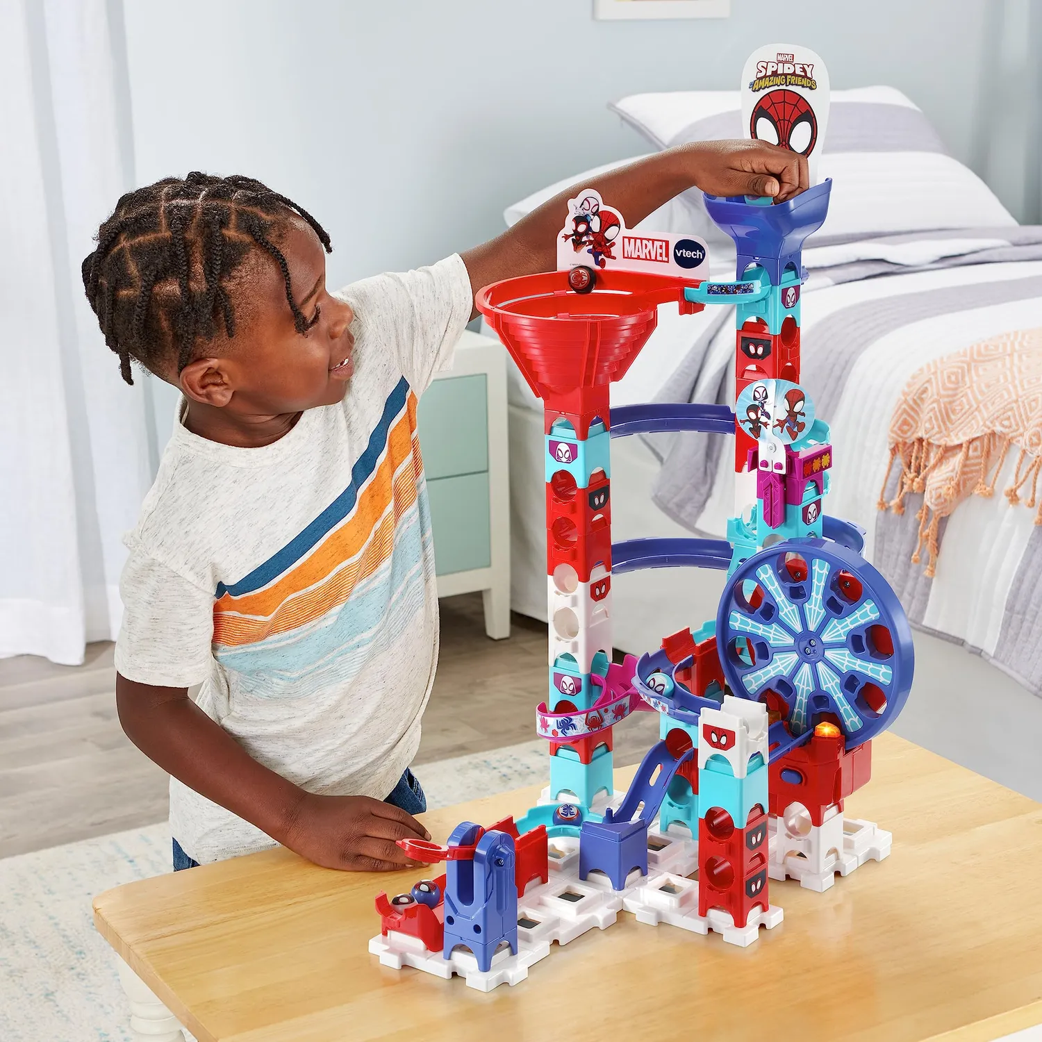 VTech Marble Rush Spidey Super Spin Challenge SP300 Murmelbahn