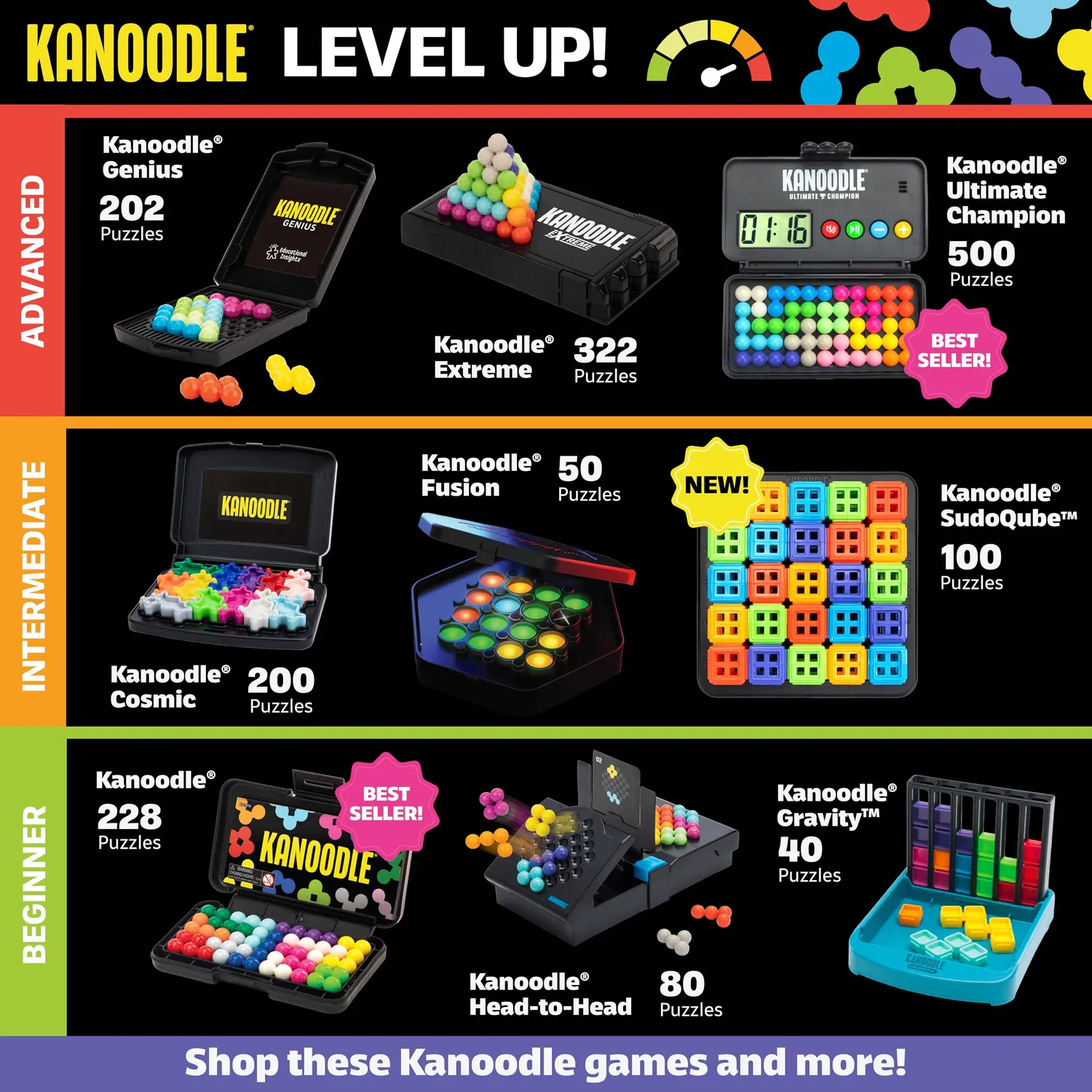 Learning Resources Kanoodle Kopf-an-Kopf Logikspiel ab 7