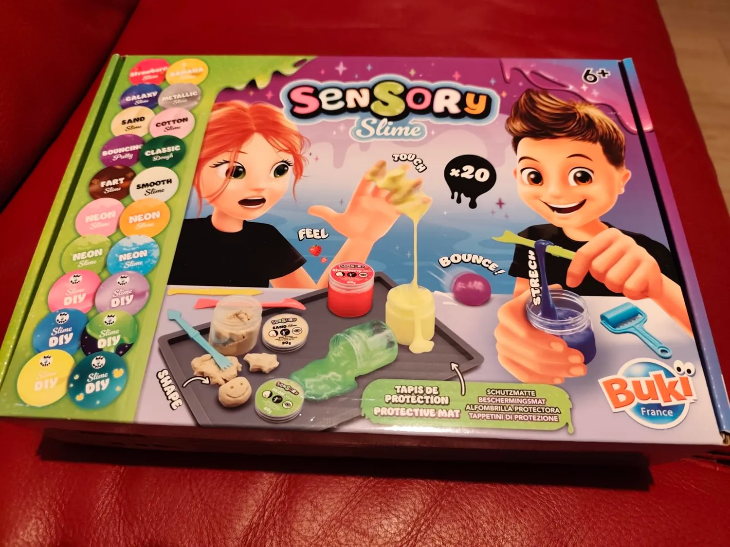 Buki France 2169B Sensory Slime Set 20 Töpfe Texturen
