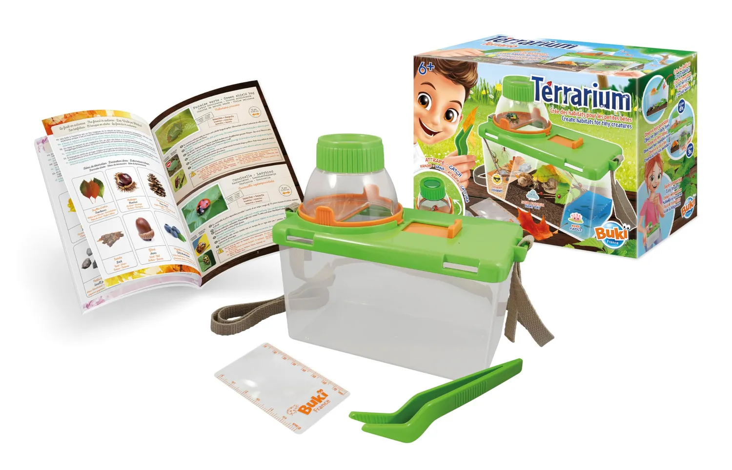 Buki France BL034 Terrarium Experimentierkasten mit Lupen