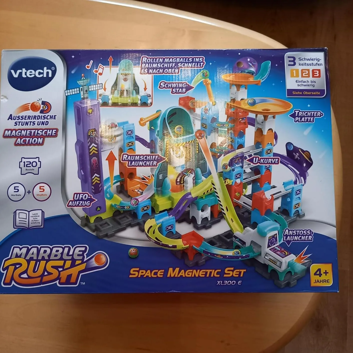 VTech Marble Rush Space Magnetic XL300 E Murmelbahn 115 Teile magnetisch