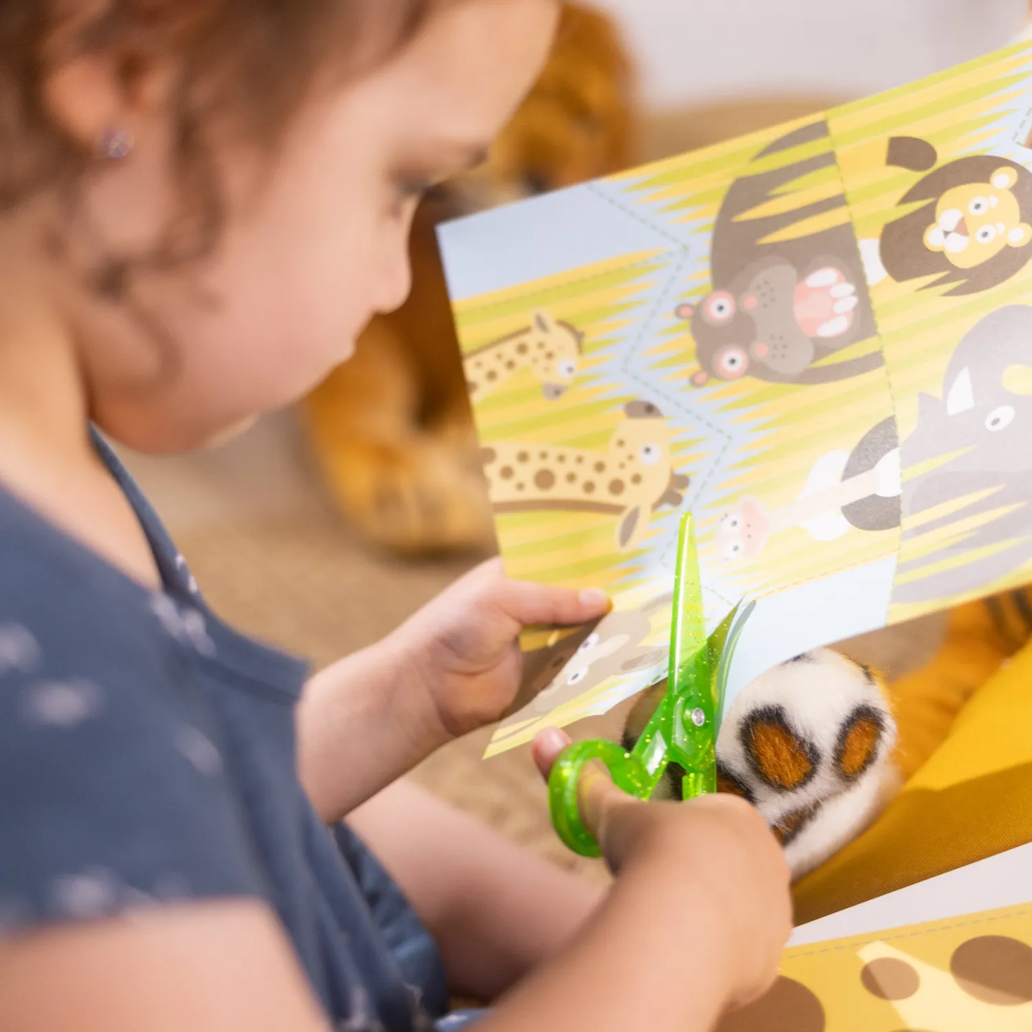 Melissa & Doug Safari Scissor Skills Scherenspiel mit Schere