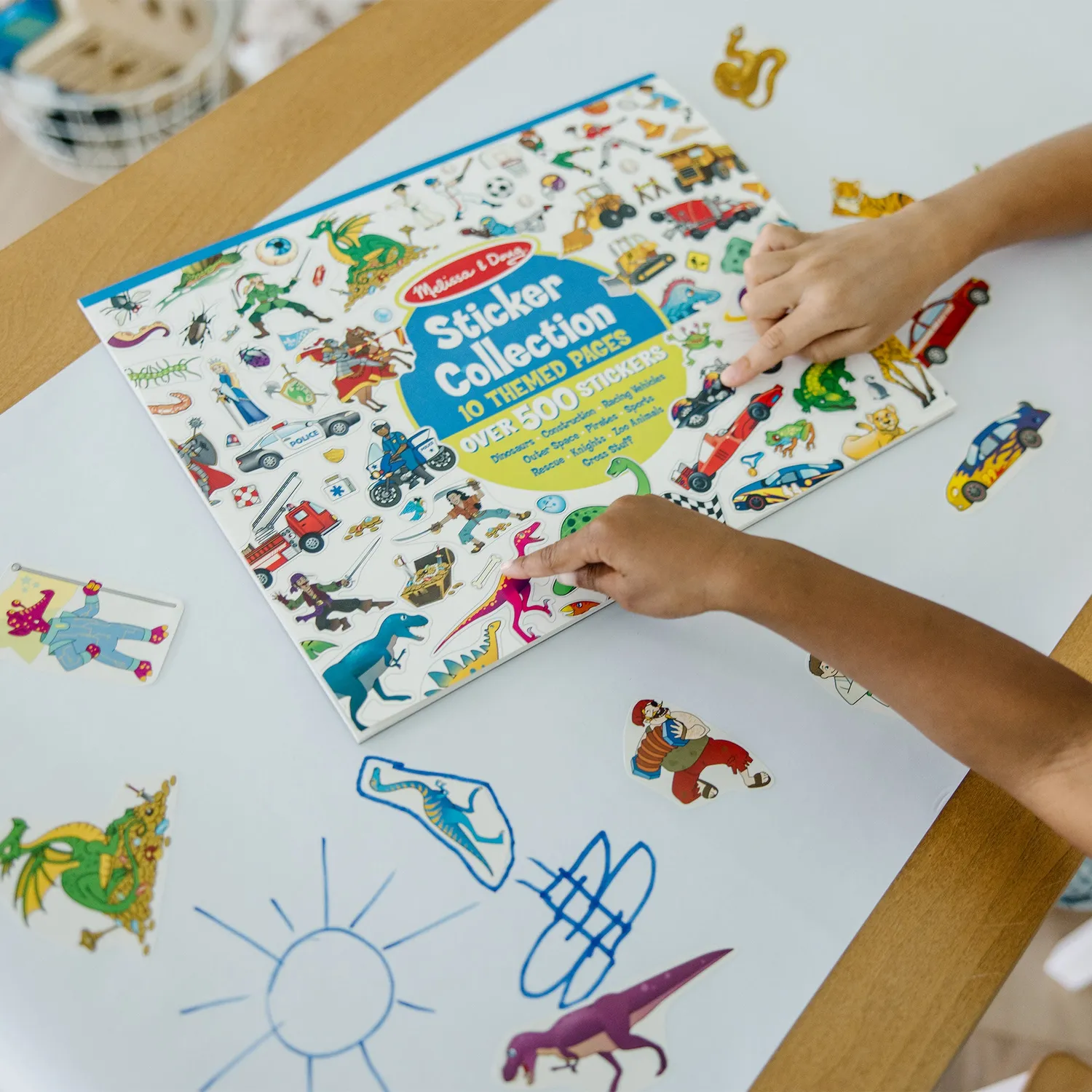 Melissa & Doug Sticker Collection Stickerbuch Dinos 500 Stück