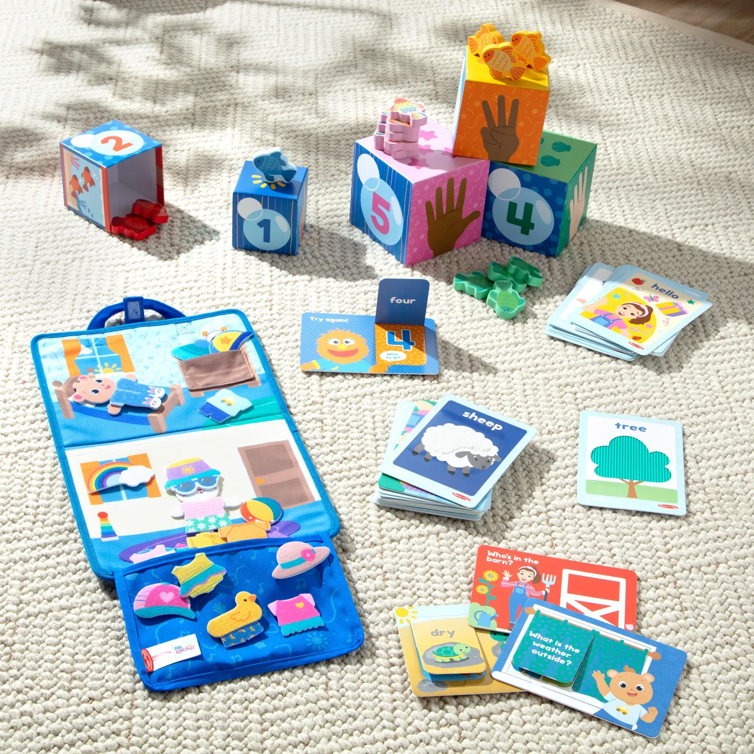 Melissa & Doug Ms Rachel Lernspielzeug Set Bundle Kleinkind