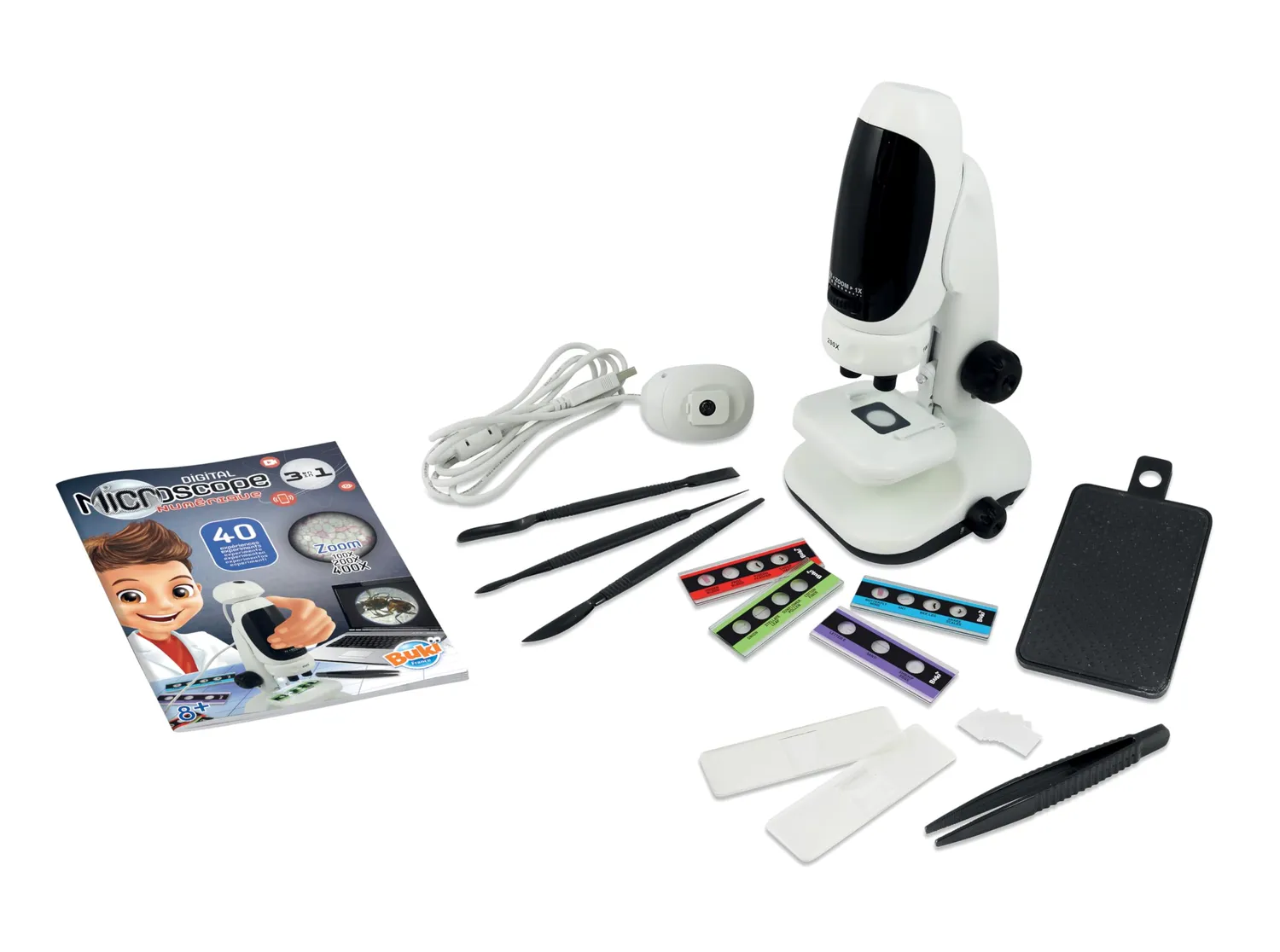 Buki MR700 Video-Mikroskop Kinder ab 8 Jahren 400x