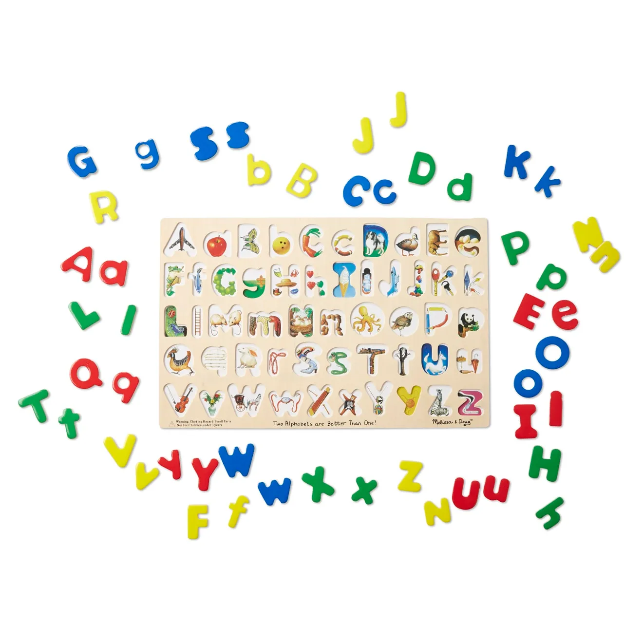 Melissa & Doug Upper & Lower Case Alphabet Puzzle Holz 52-teilig