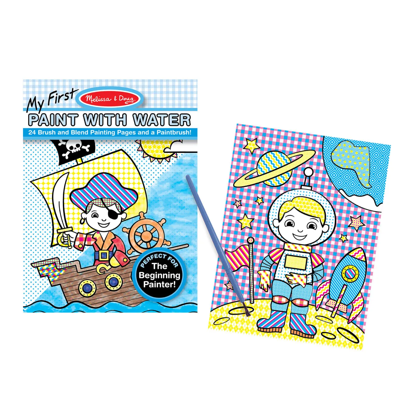 Melissa & Doug Paint With Water Malpad 24 Seiten Piraten