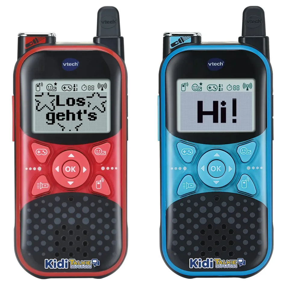 VTech KidiTalkie Explorer Walkie-Talkie 2er-Set mit Taschenlampe