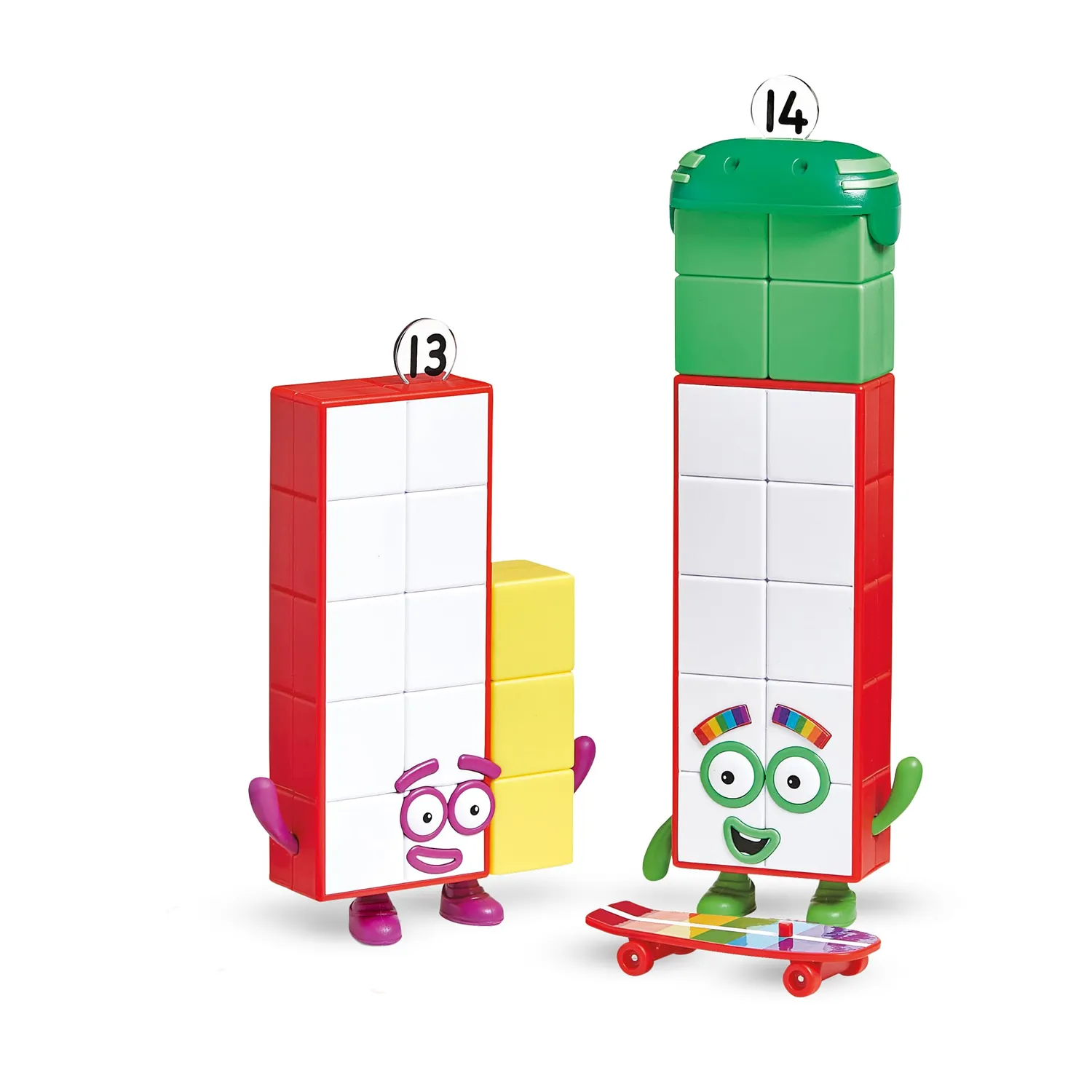 Learning Resources Numberblocks 13+14 Figuren Lernspielzeug Skateboard