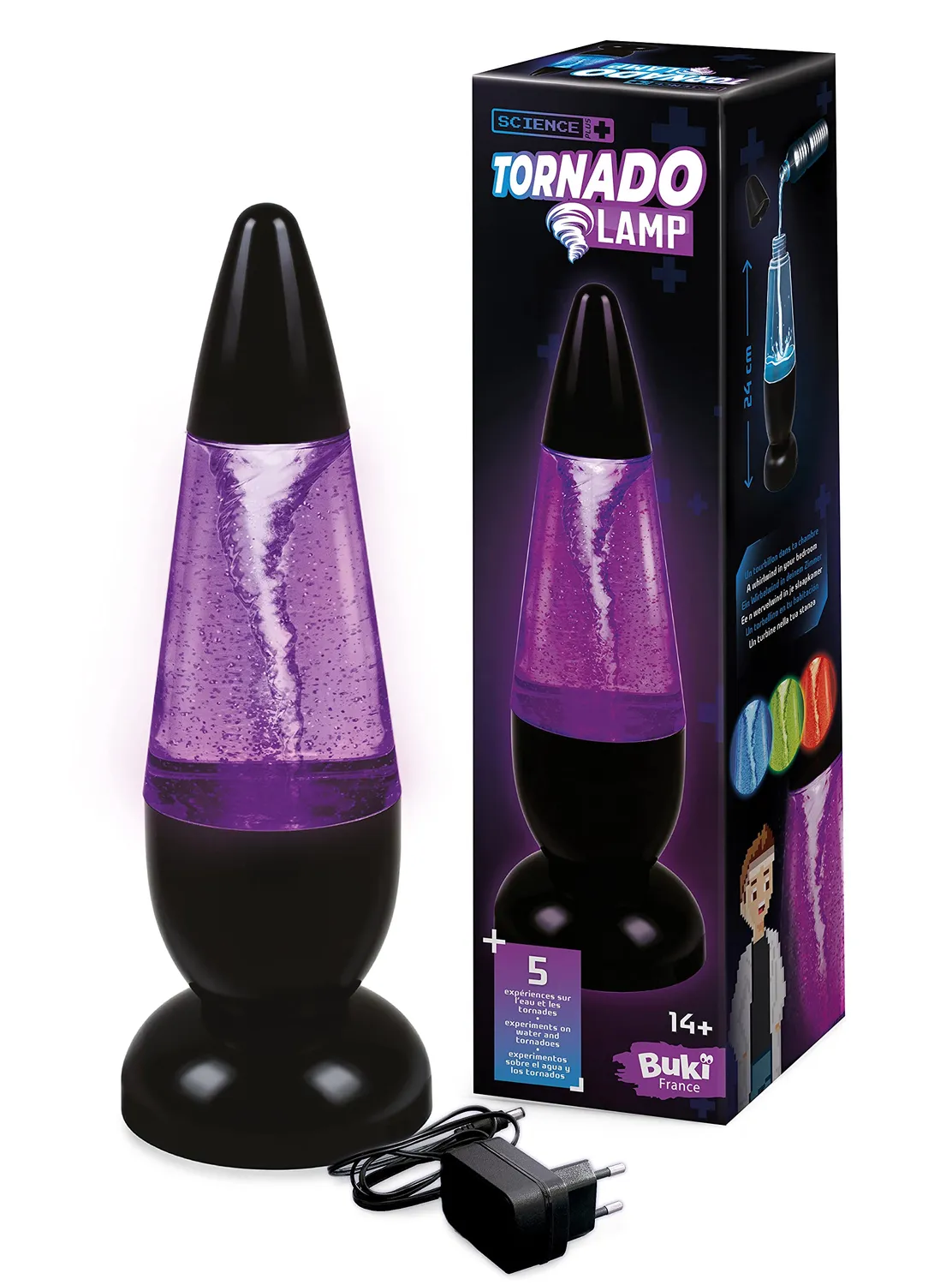 Buki France SP004 Tornadolampe Blau 24 cm LED