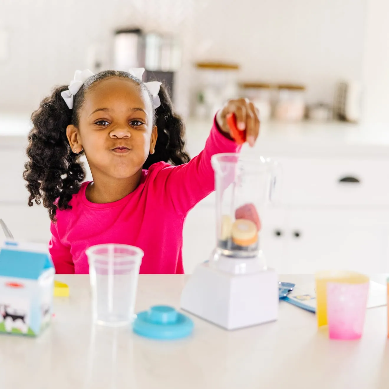Melissa & Doug Smoothie Maker Spielset 22-teilig Holzfrüchte