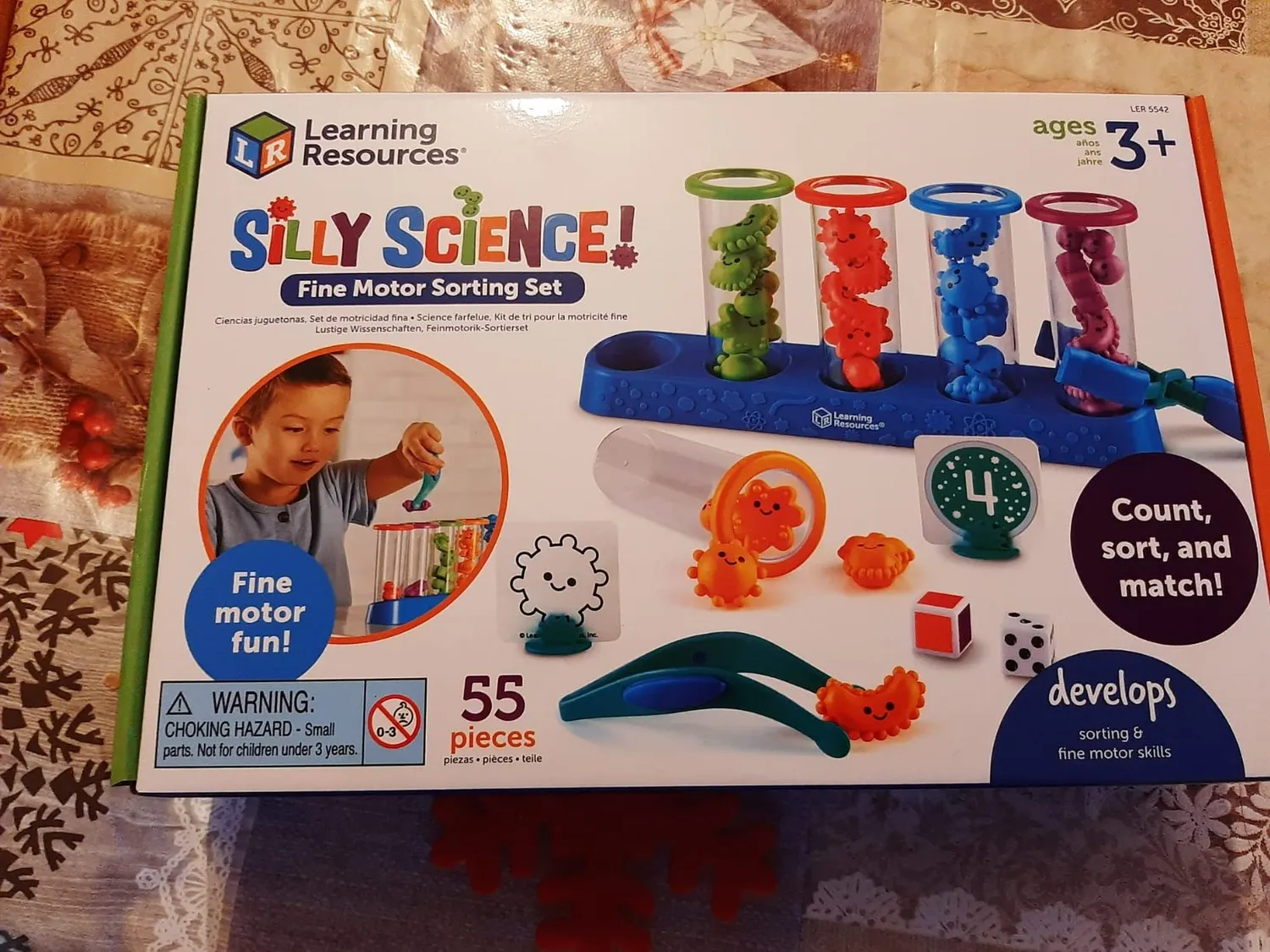 Learning Resources Lustige Wissenschaft Sortierset 55 Teile Pinzette