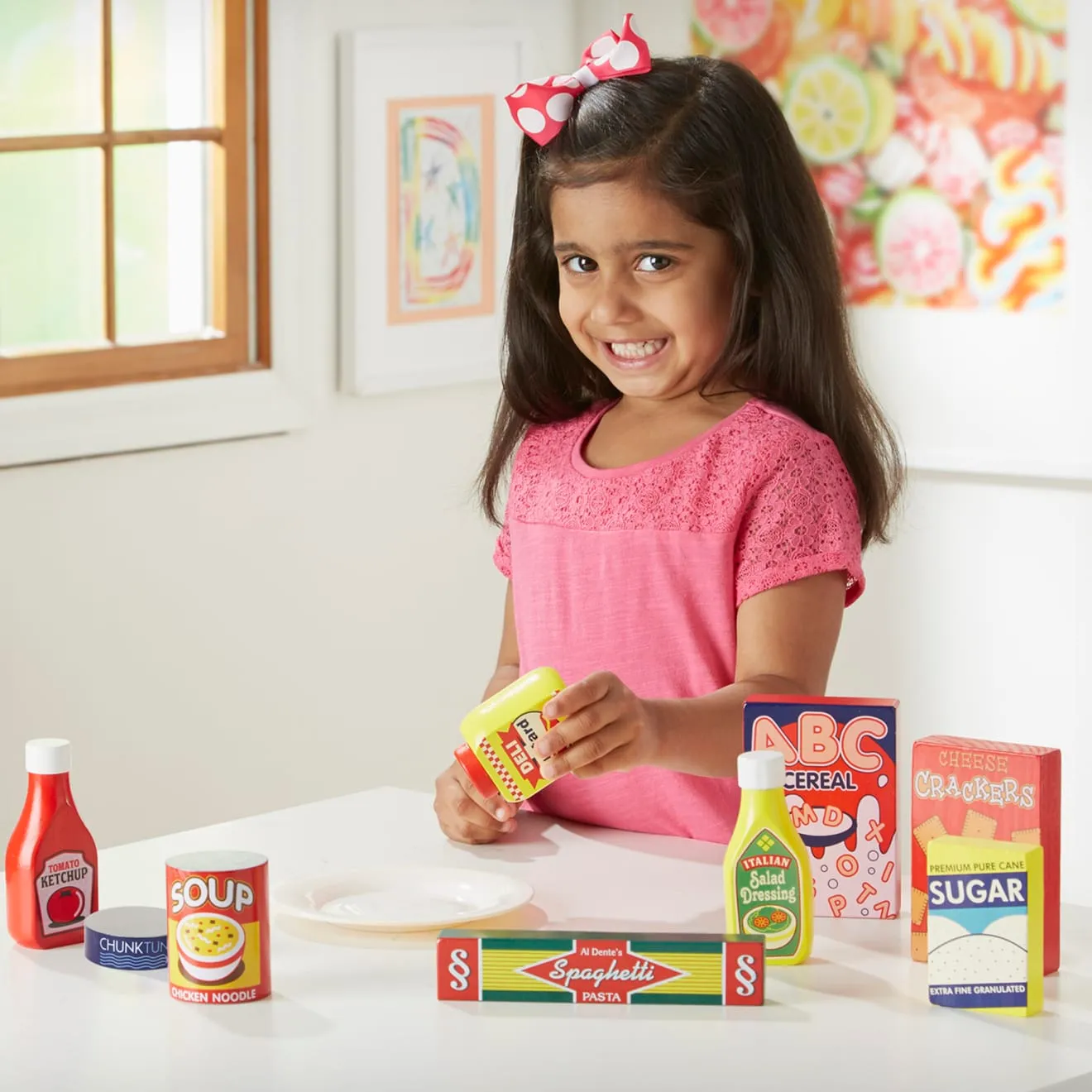 Melissa & Doug Pantry Lebensmittel Holzspielessen 9-teilig
