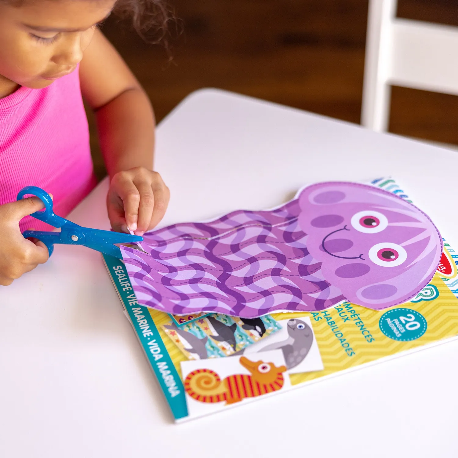 Melissa & Doug Sea Life Scissor Skills Bastelblock Meer ab 4 Jahren