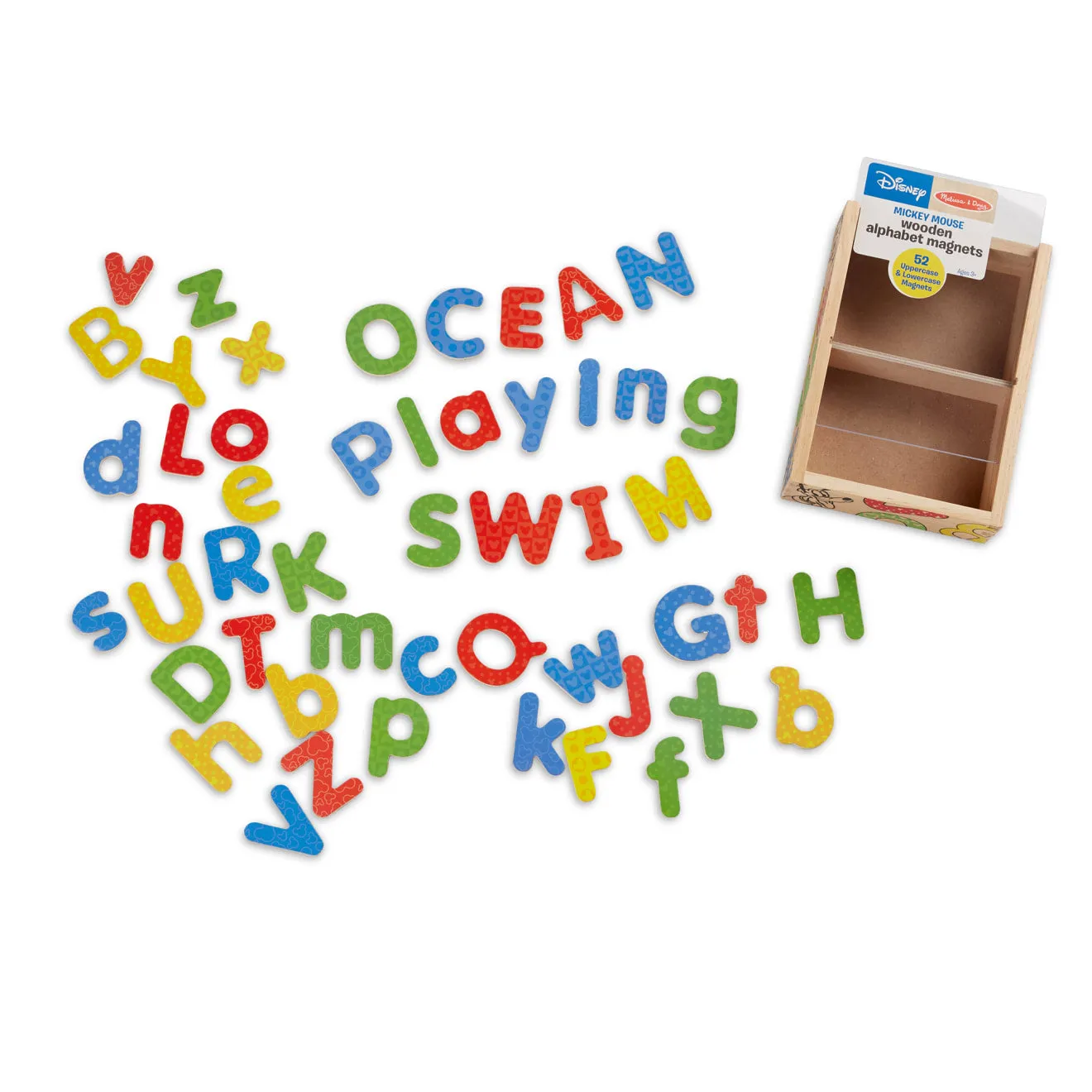 Melissa & Doug Disney Mickey Friends Magnetbuchstaben Holz 52tlg