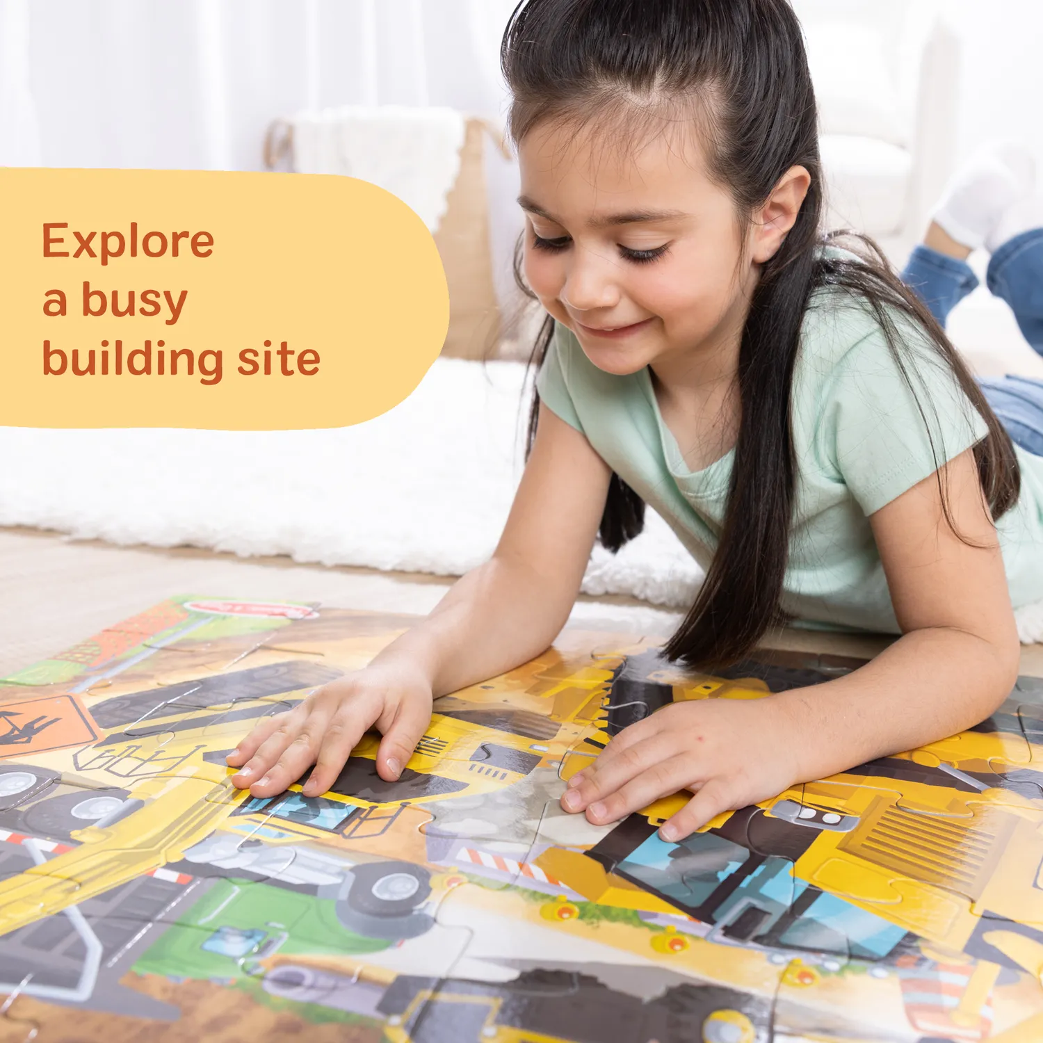 Melissa & Doug Building Site Bodenpuzzle 48 Teile 91x61