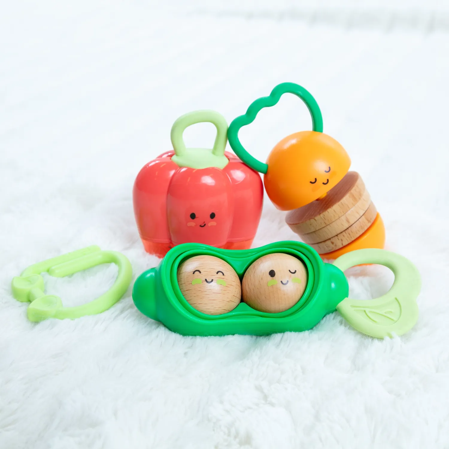 Melissa & Doug Veggie Rattles Rasselset Gemüse 3tlg