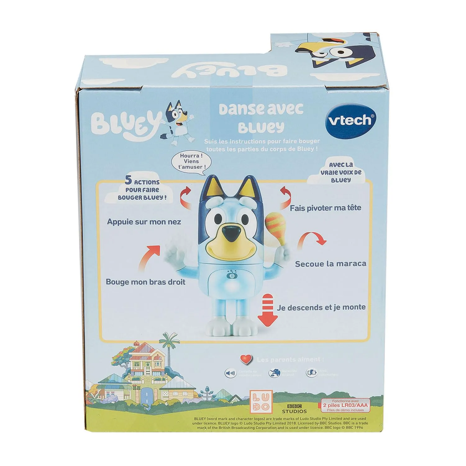 VTech Tanz mit Bluey Figur 17 cm französisch