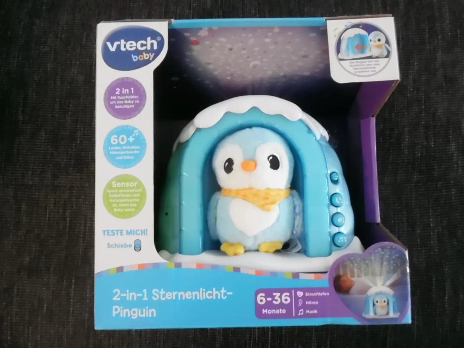 VTech Baby Sternenlicht-Pinguin Einschlafhilfe Projektor 6-36 Monate