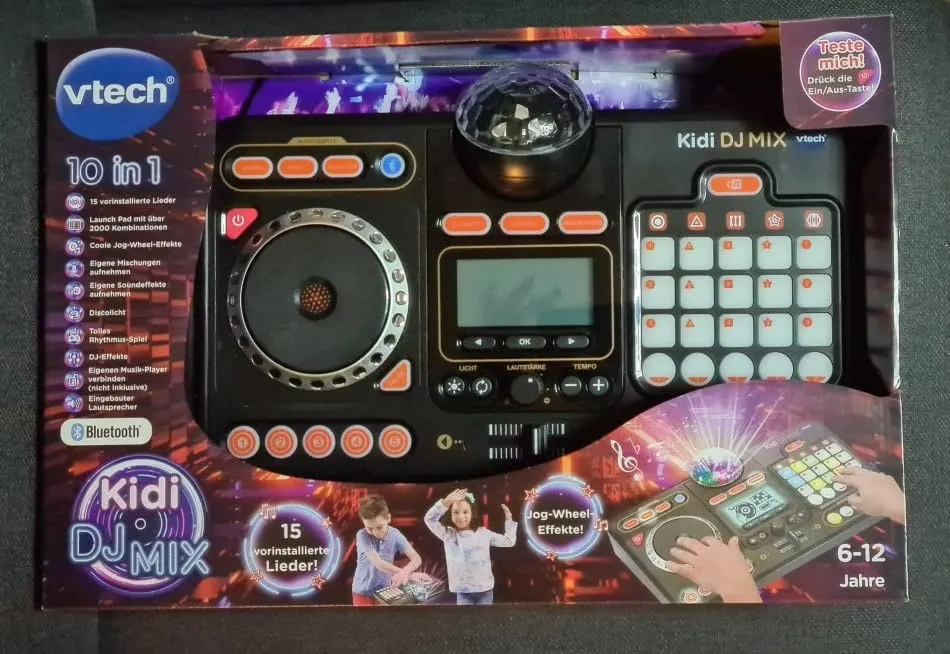 VTech Kidi DJ Mix Mischpult schwarz mit Bluetooth 6-12 Jahre