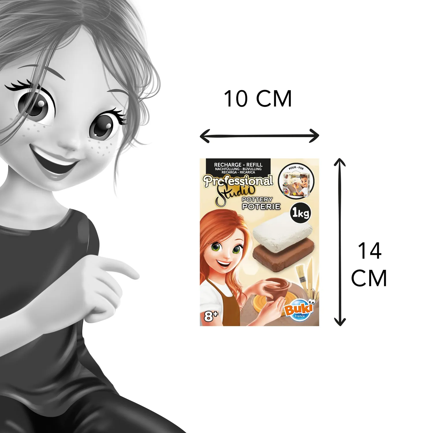 Buki Professional Studio 5431 Töpferwerkstatt-Nachfüllung 1 kg