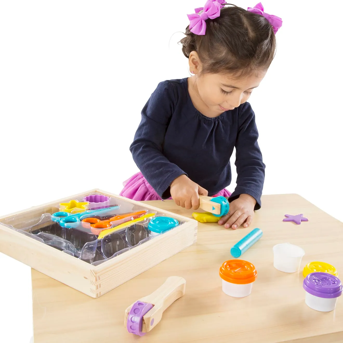 Melissa & Doug Created by Me! Knete Set 4 Farben 8 Tools