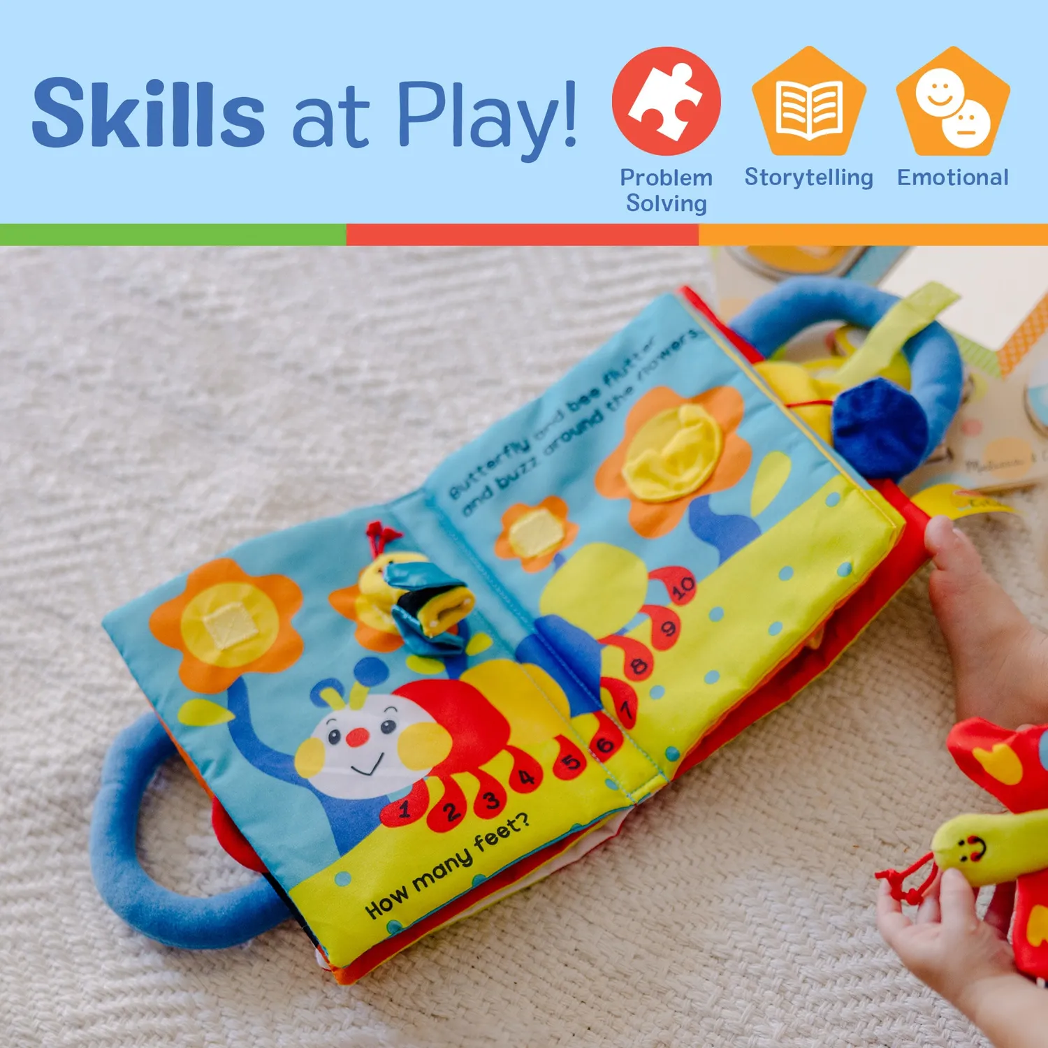 Melissa & Doug K's Kids My First Stoffbuch für Babys mit Puppen