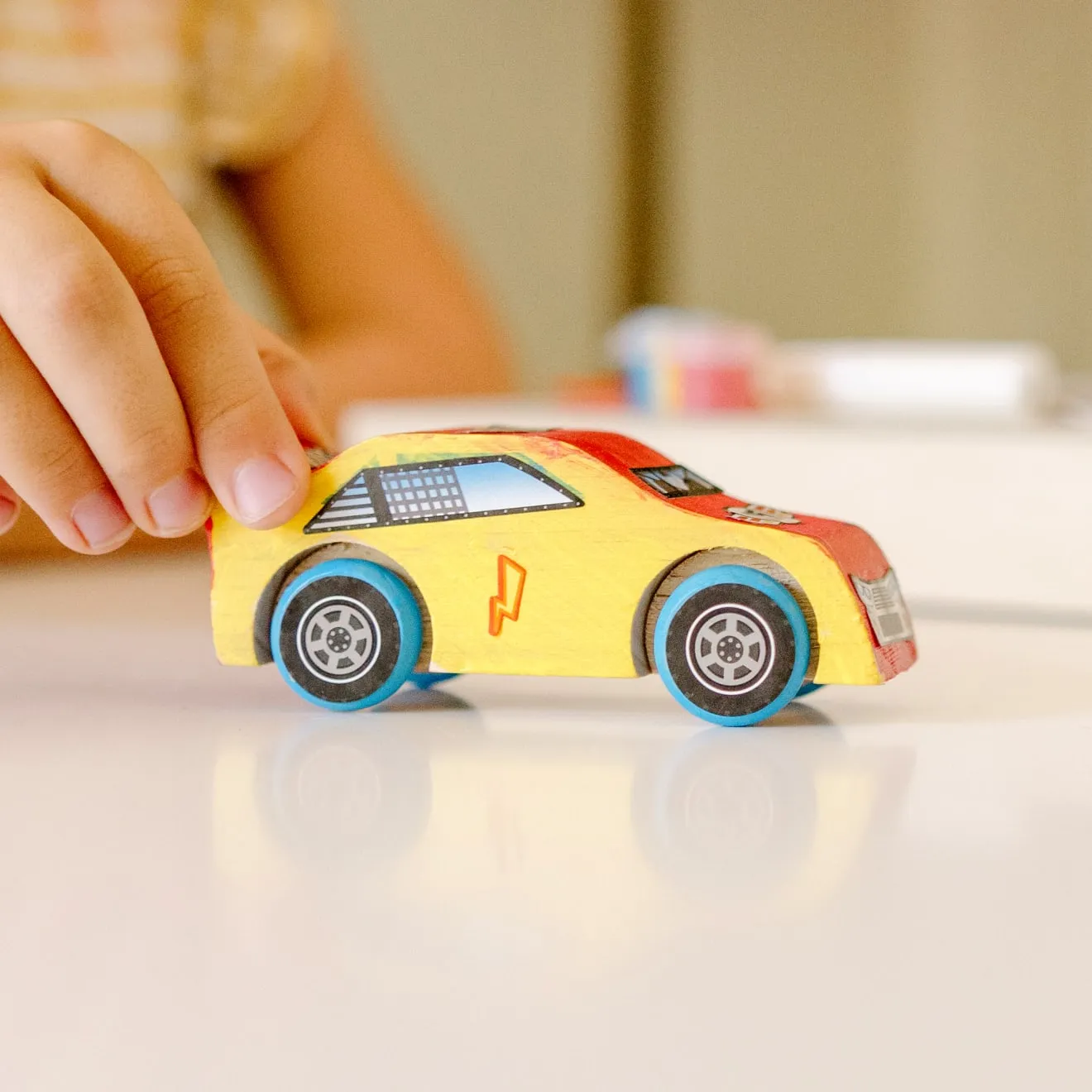 Melissa & Doug Created by Me! Race Car Bastelset Holz ab 4 Jahre