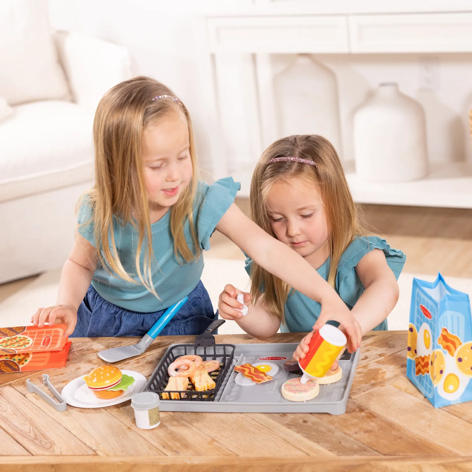 Melissa & Doug Flip & Fry Grill Spielset Water Wow Farbwechsel