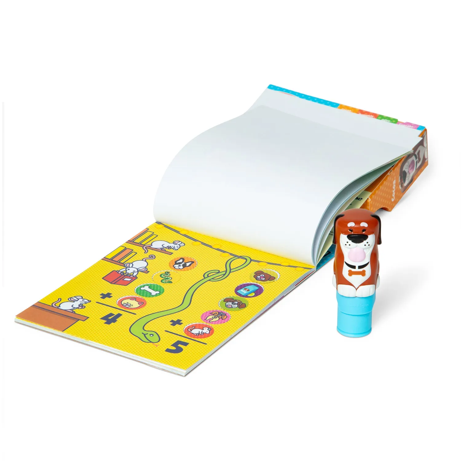 Melissa & Doug Sticker WOW Dog Stempel-Set 500 Sticker mit Pad