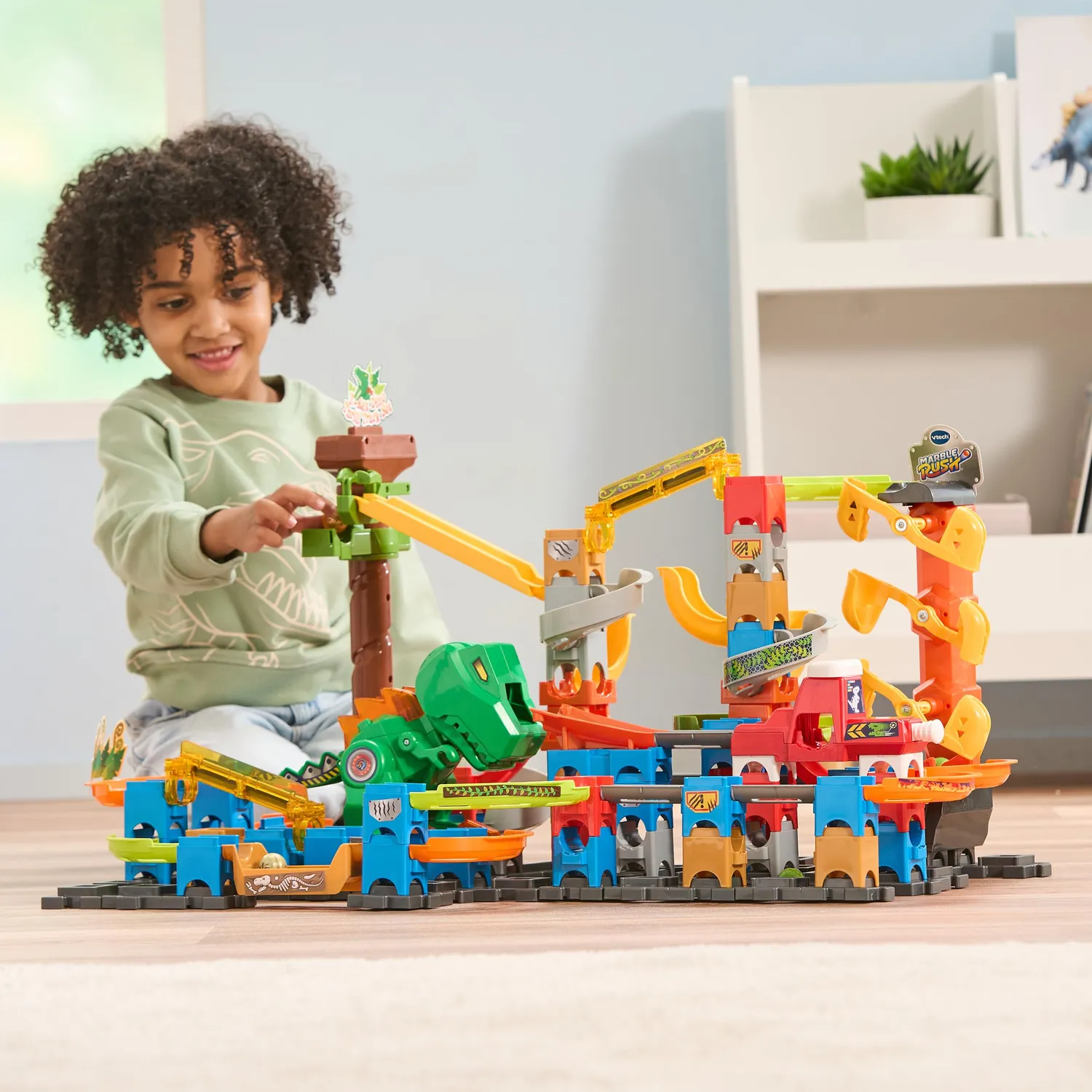 VTech Marble Rush Dino Adventures XL400 Murmelbahn 109-tlg.