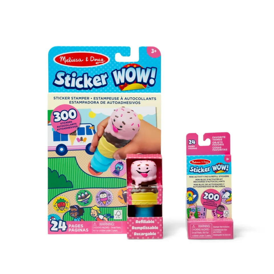 Melissa & Doug Sticker WOW! Ice Cream Sticker-Bundle 500 Sticker