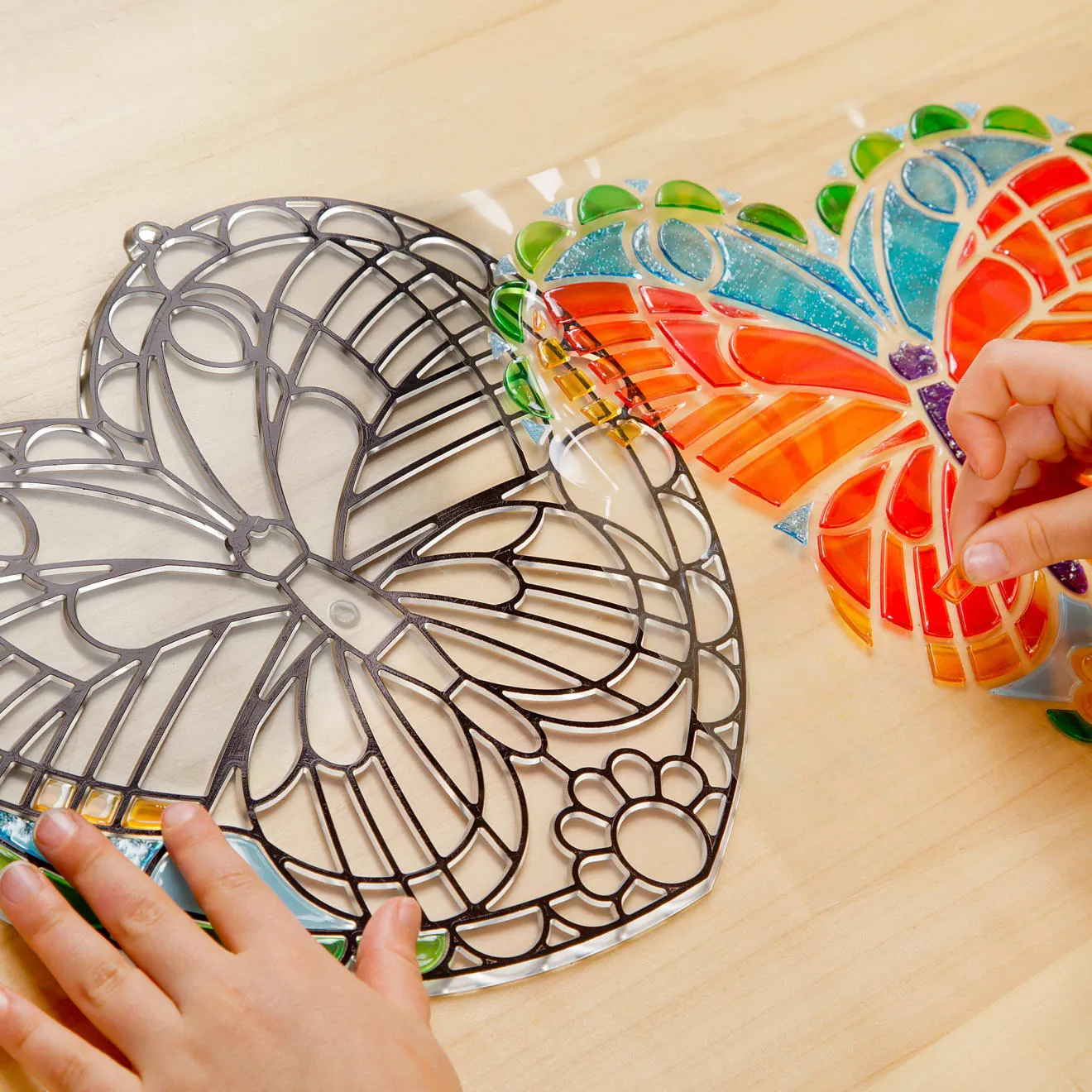 Melissa & Doug Stained Glass Schmetterling Bastelset